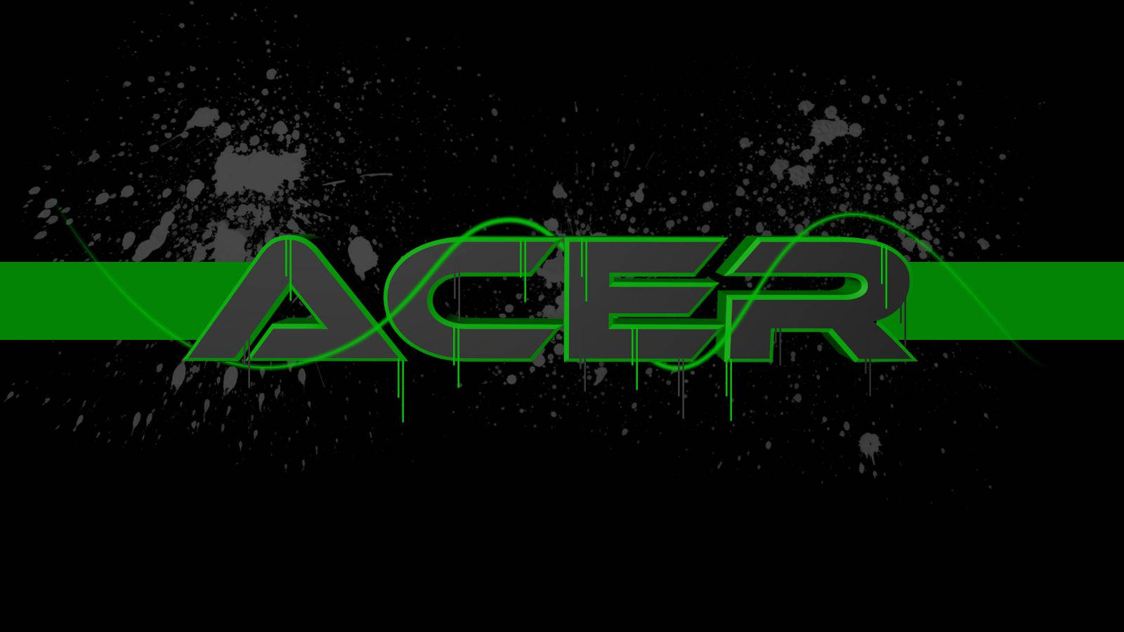 Acer Brand Logo In Black Background