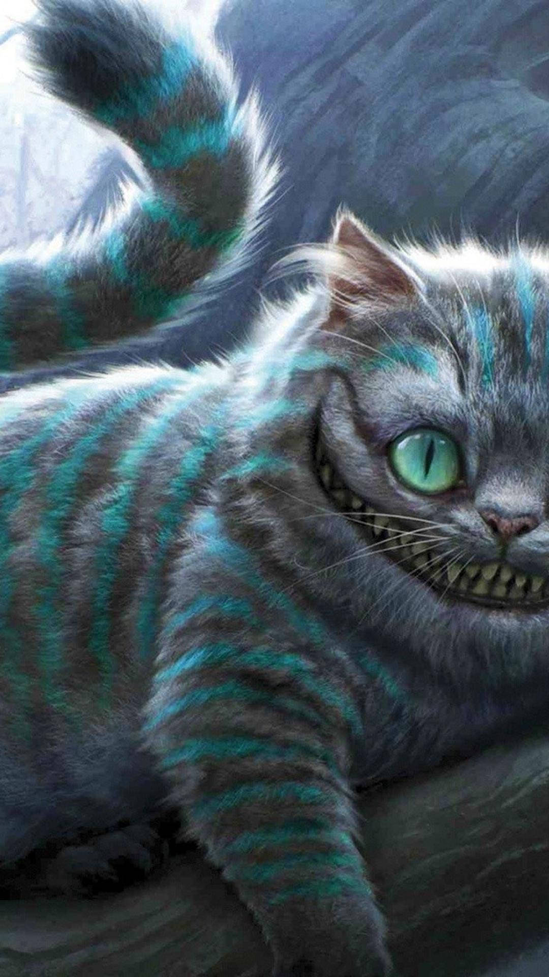 Adorable Cheshire Cat Background