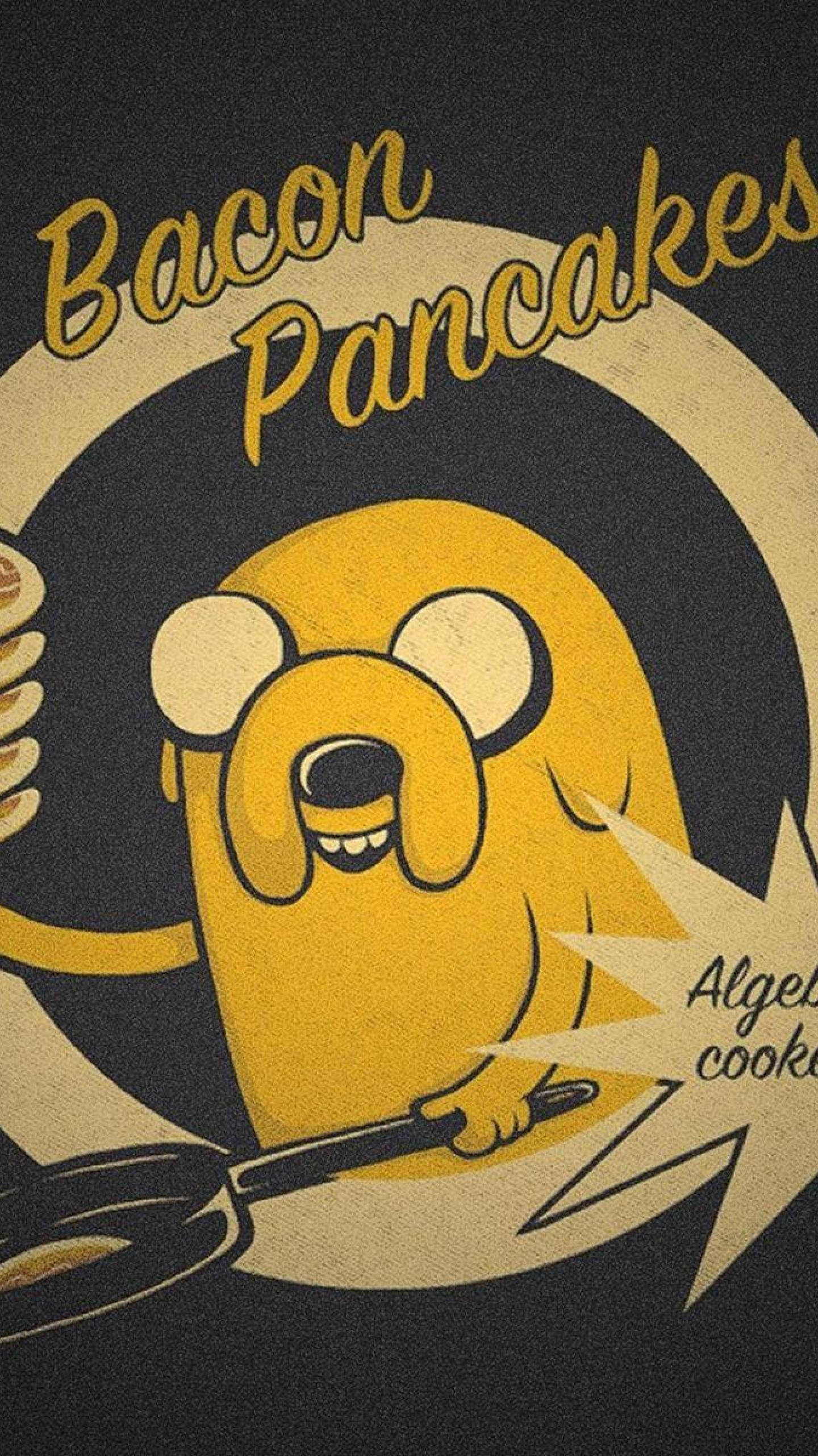 Adventure Time Jake Bacon Pancakes Background