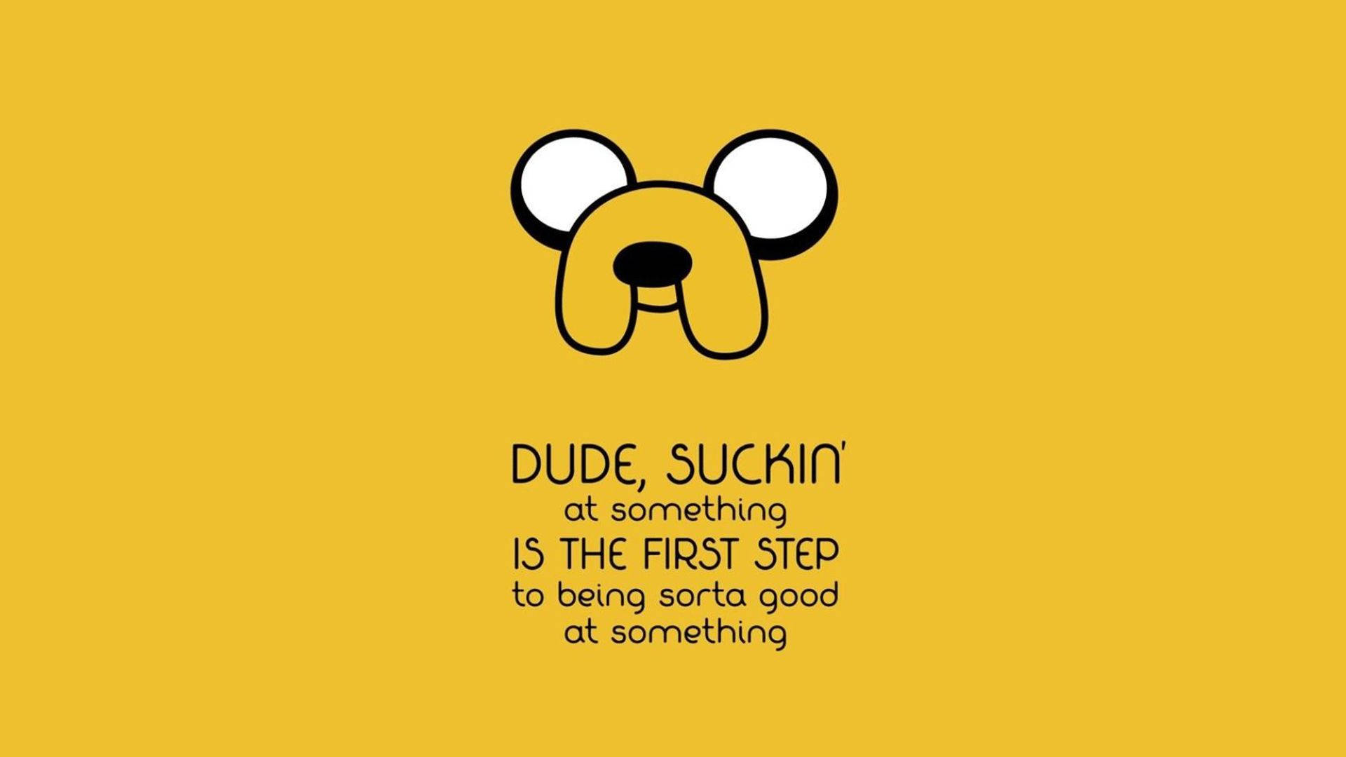 Adventure Time Jake The Dog Quote Background