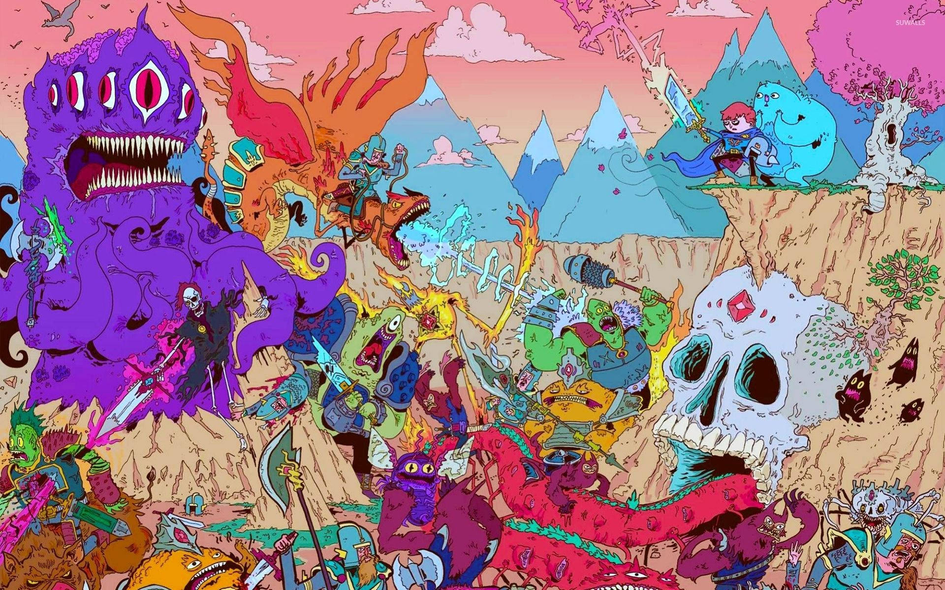 Adventure Time Ooo Monsters Background