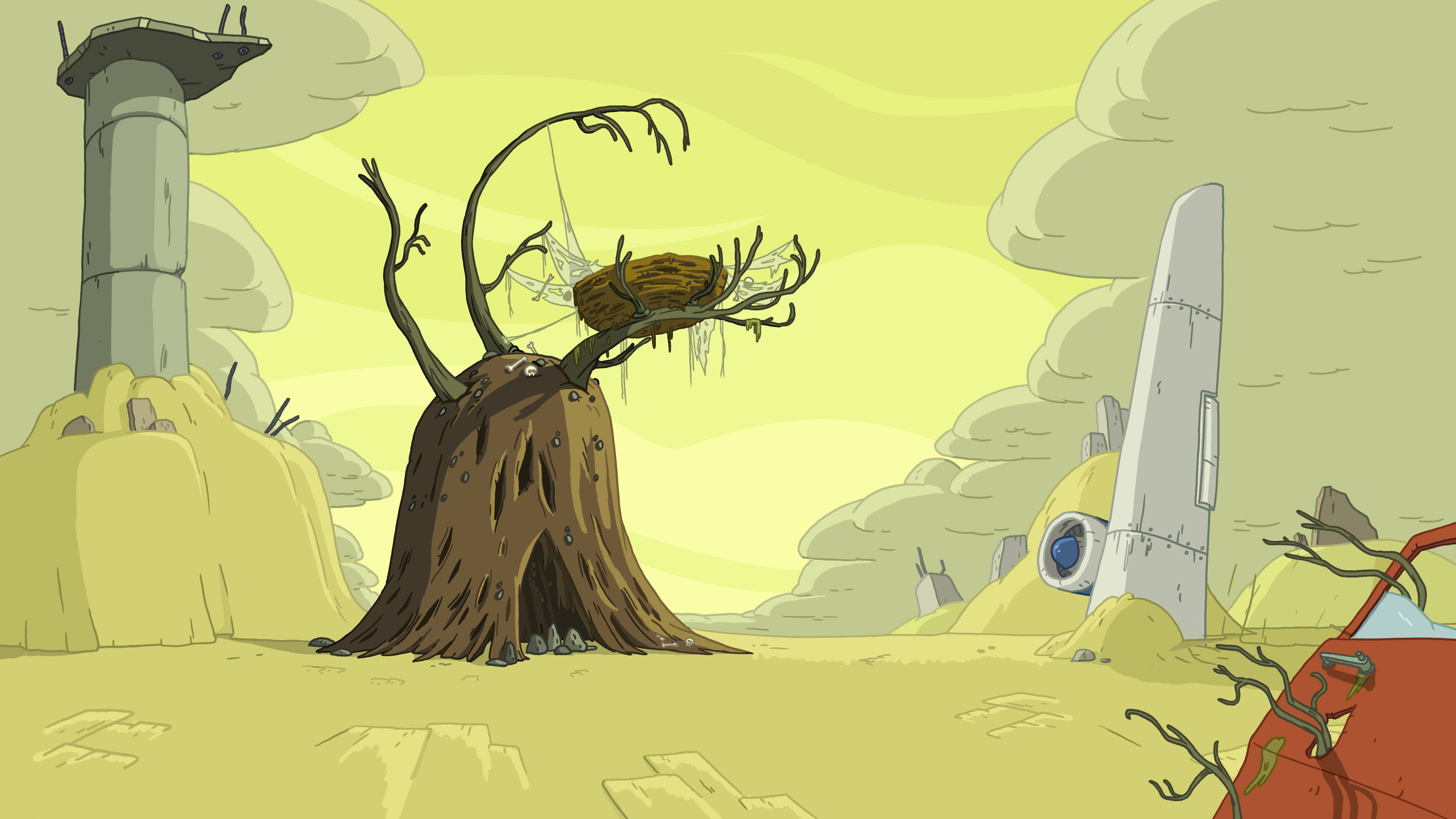 Adventure Time The Witch's Garden Background