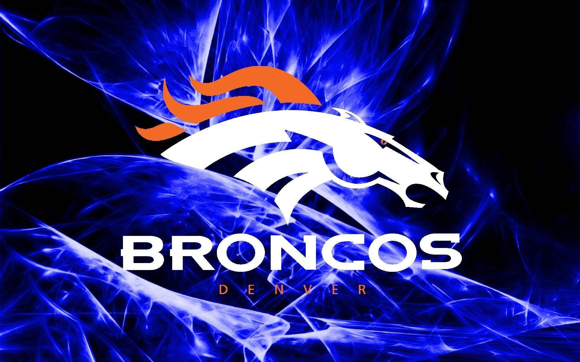 Aesthetic Blue Denver Broncos Background