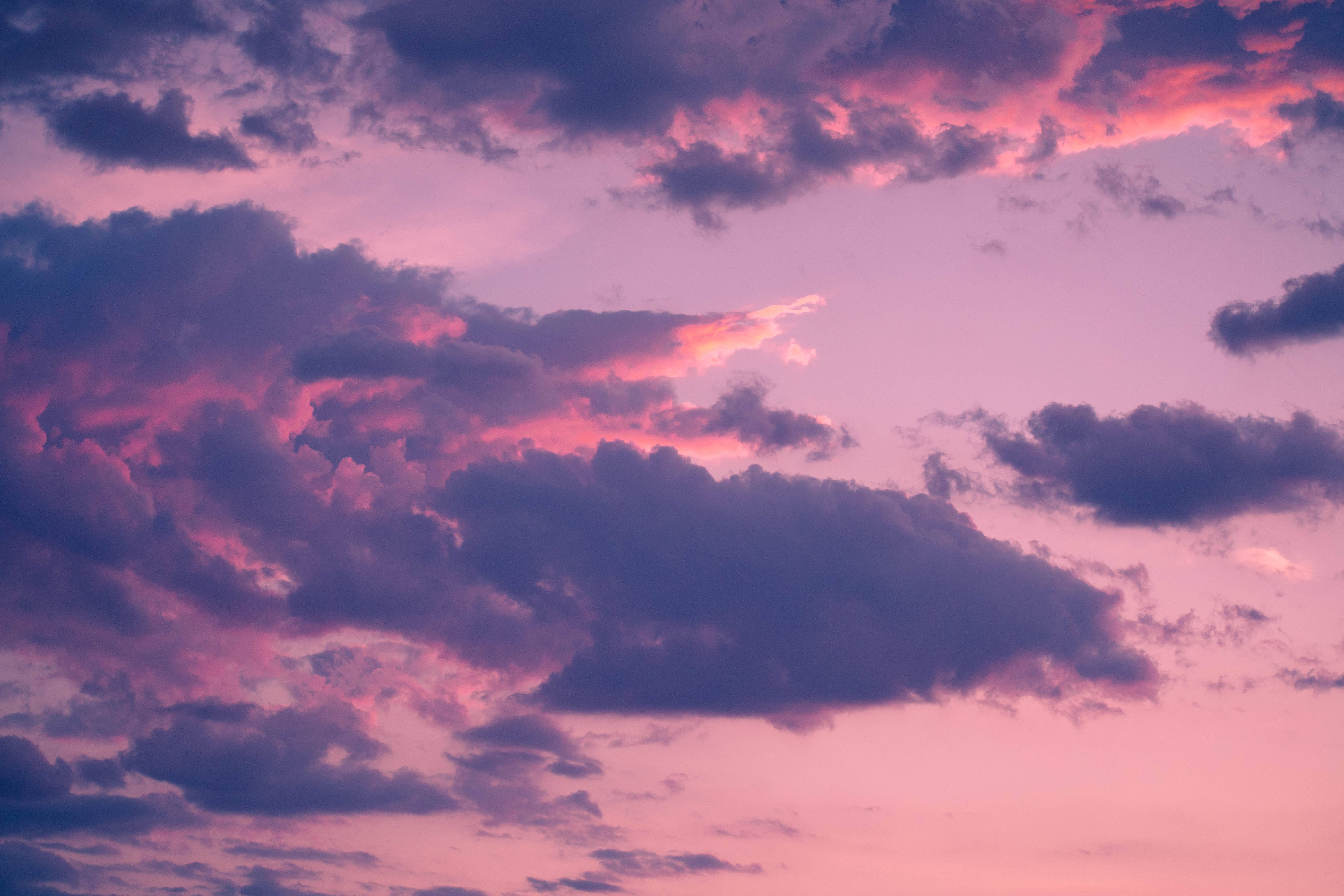 Aesthetic Cloud And Sunset Background