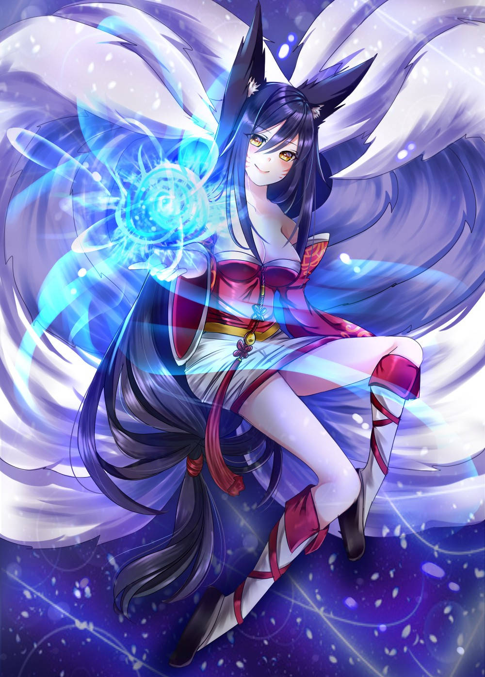 Ahri Of League Of Legends Background