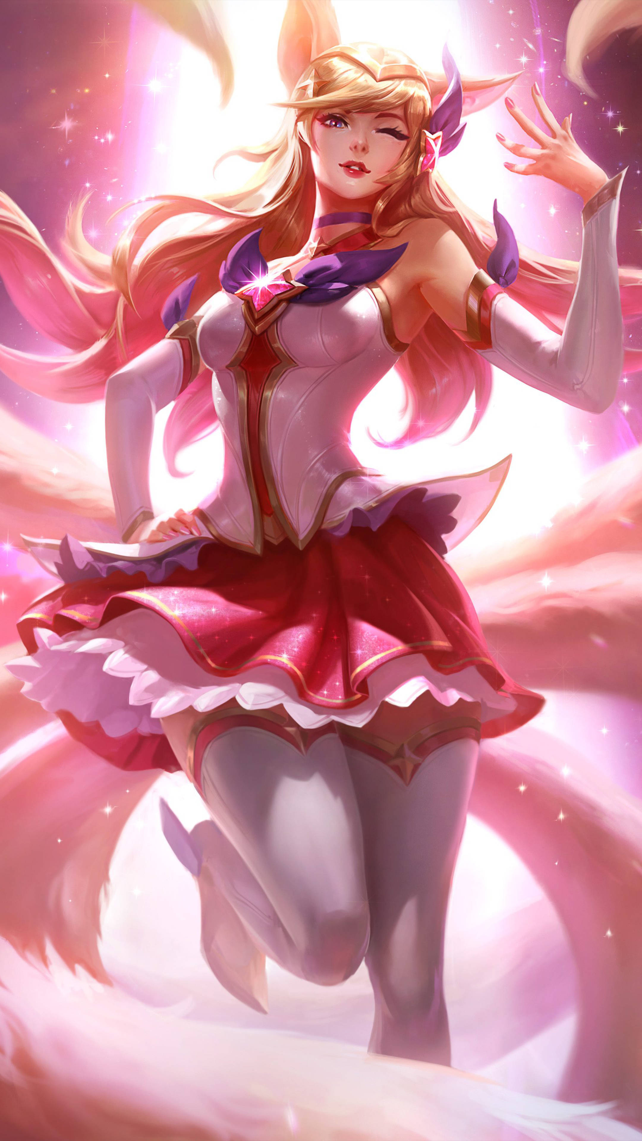 Ahri Sailor Moon Style Background