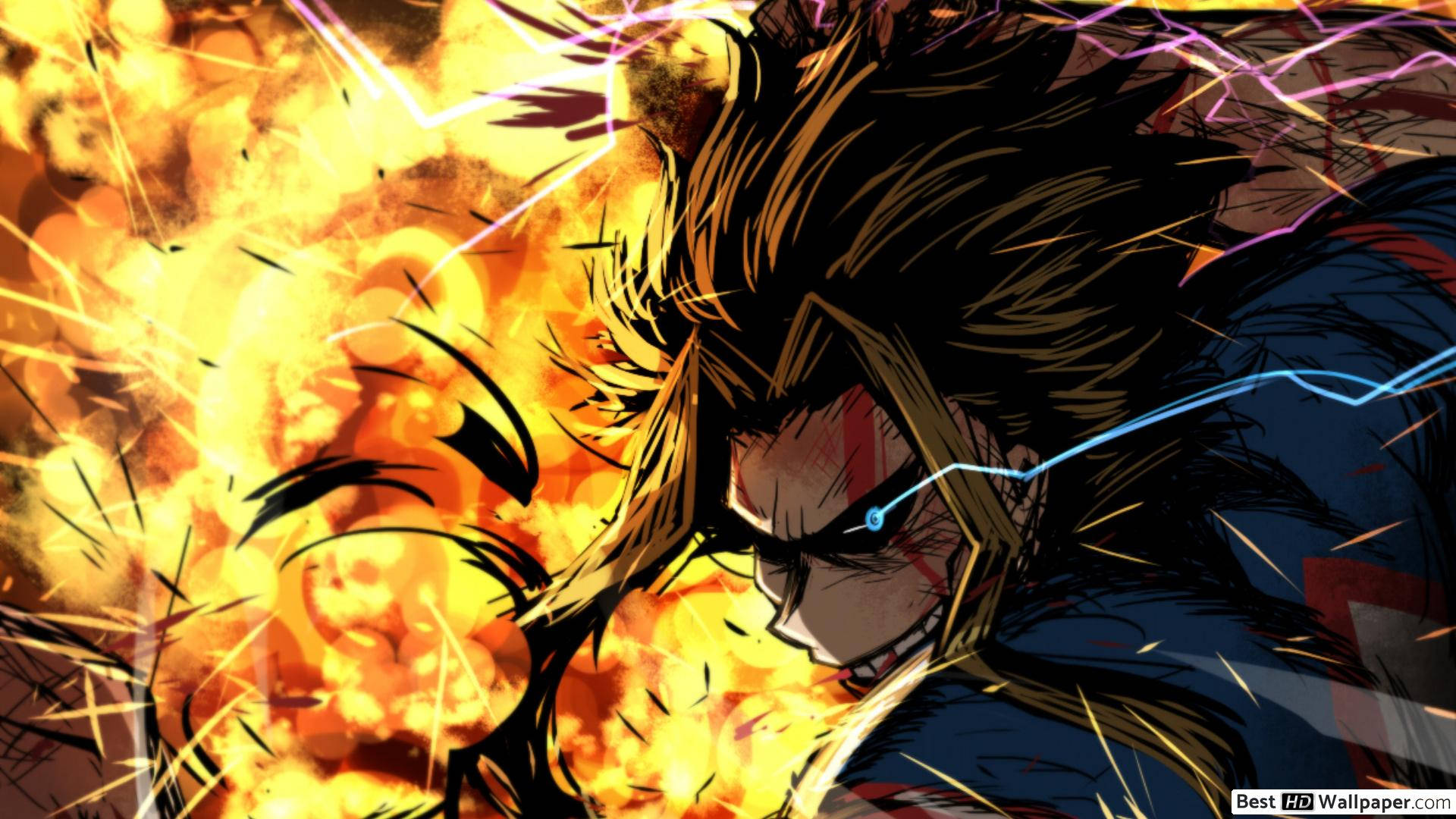 All Might And Explosion Background