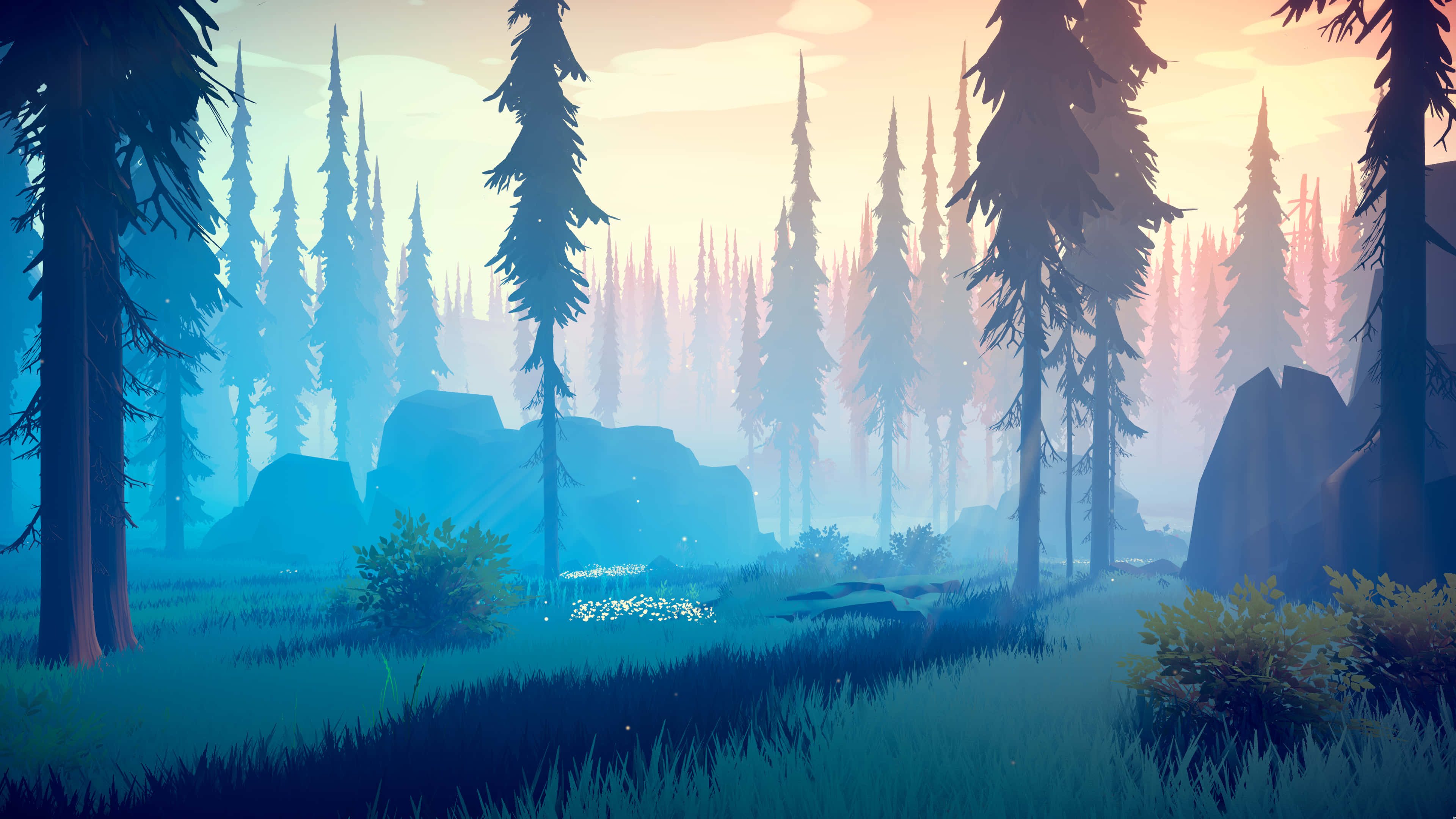 Download Among Trees Wallpaper