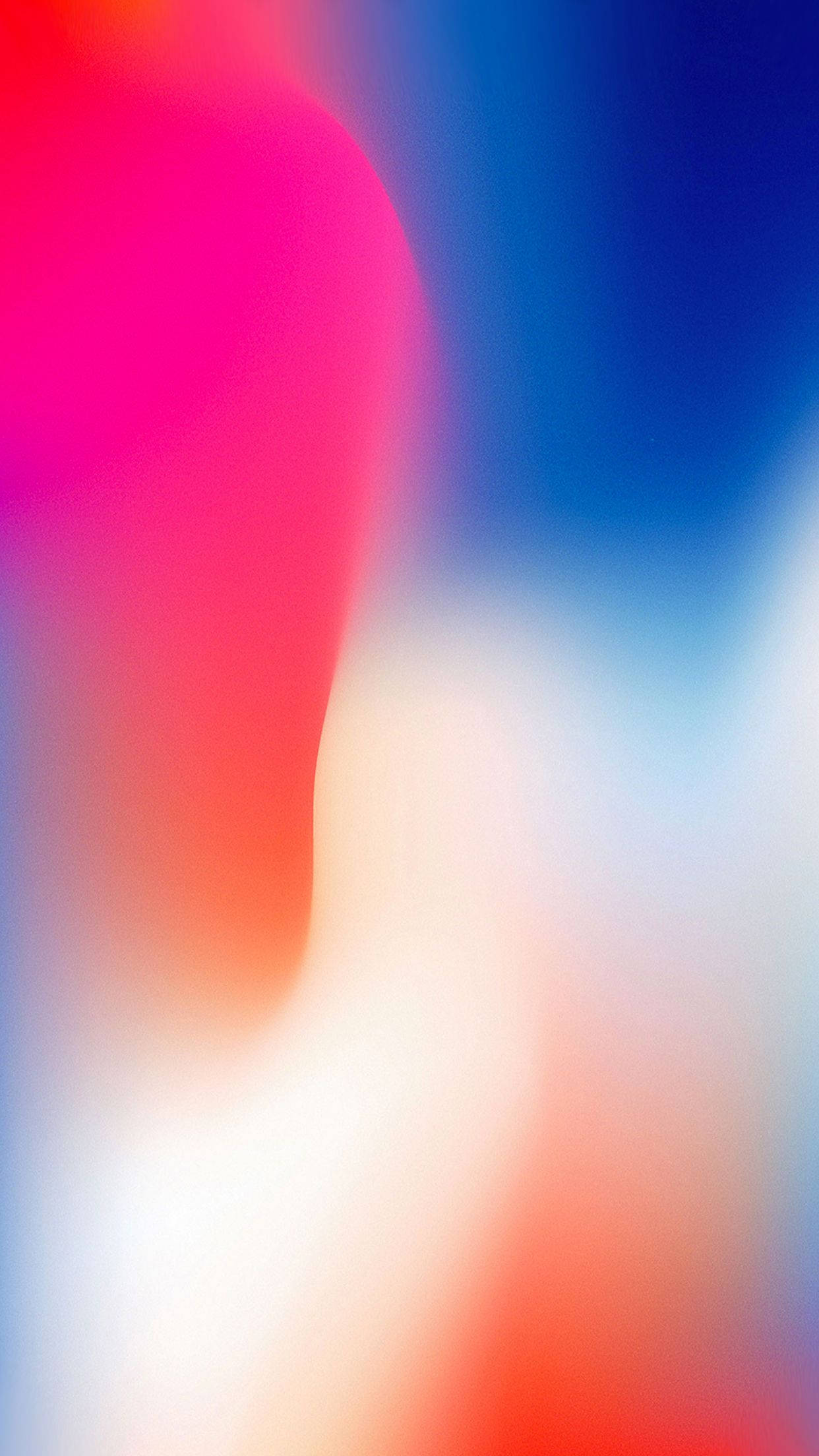 An Iphone X With A Colorful Background Background