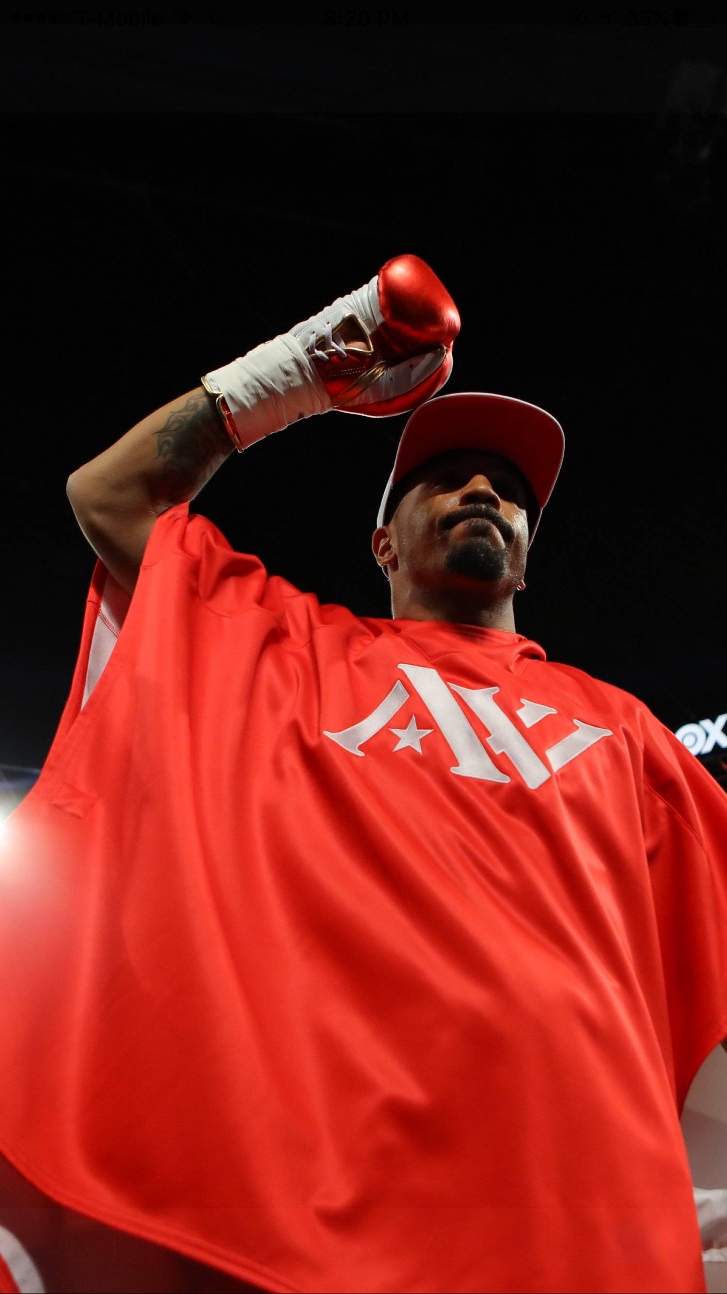 Download Andre Ward In His Fierce Stance Wallpaper | Wallpapers.com