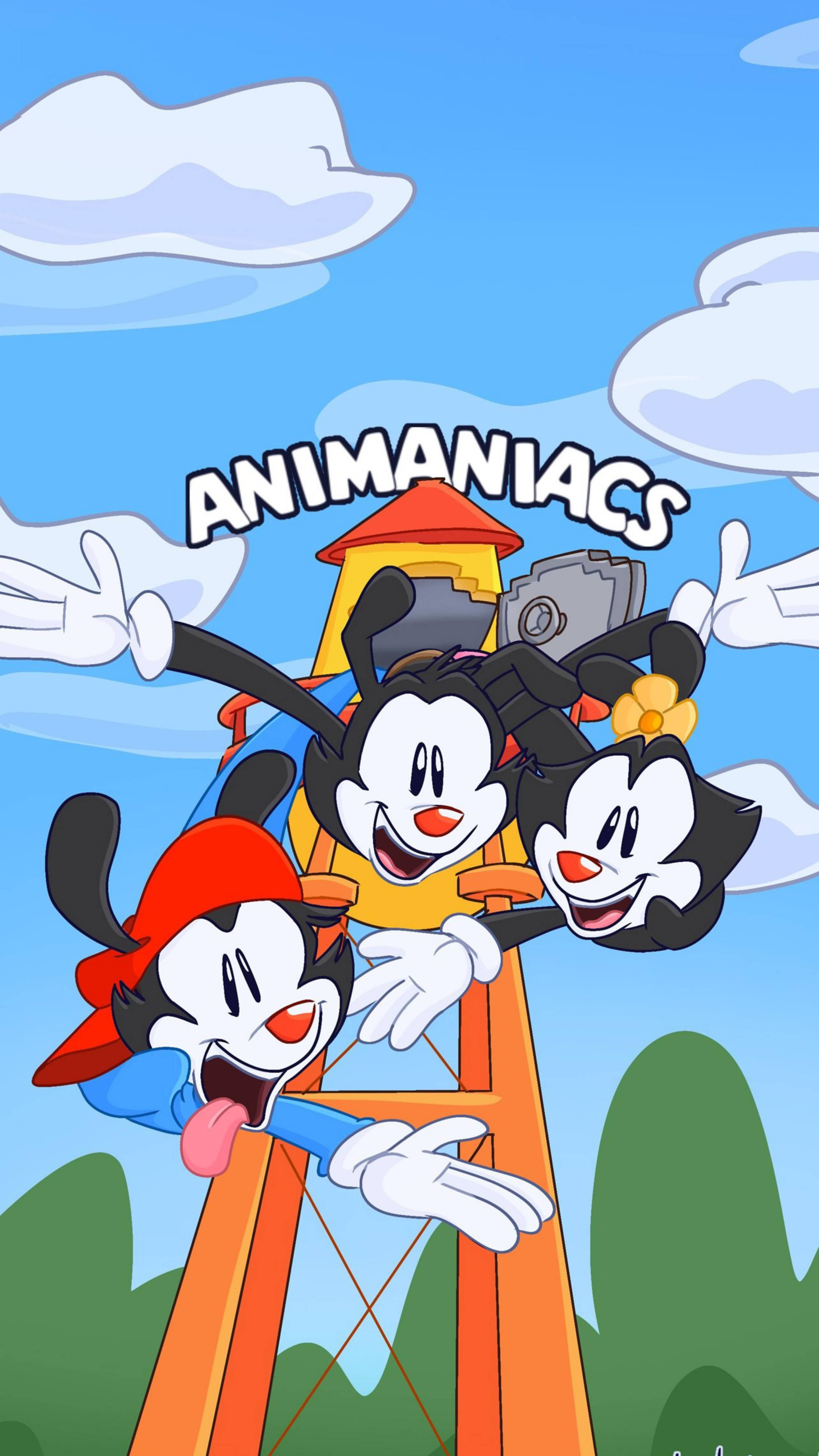 Downloaden Animaniacs’ Warners Poster Wallpaper | Wallpapers.com