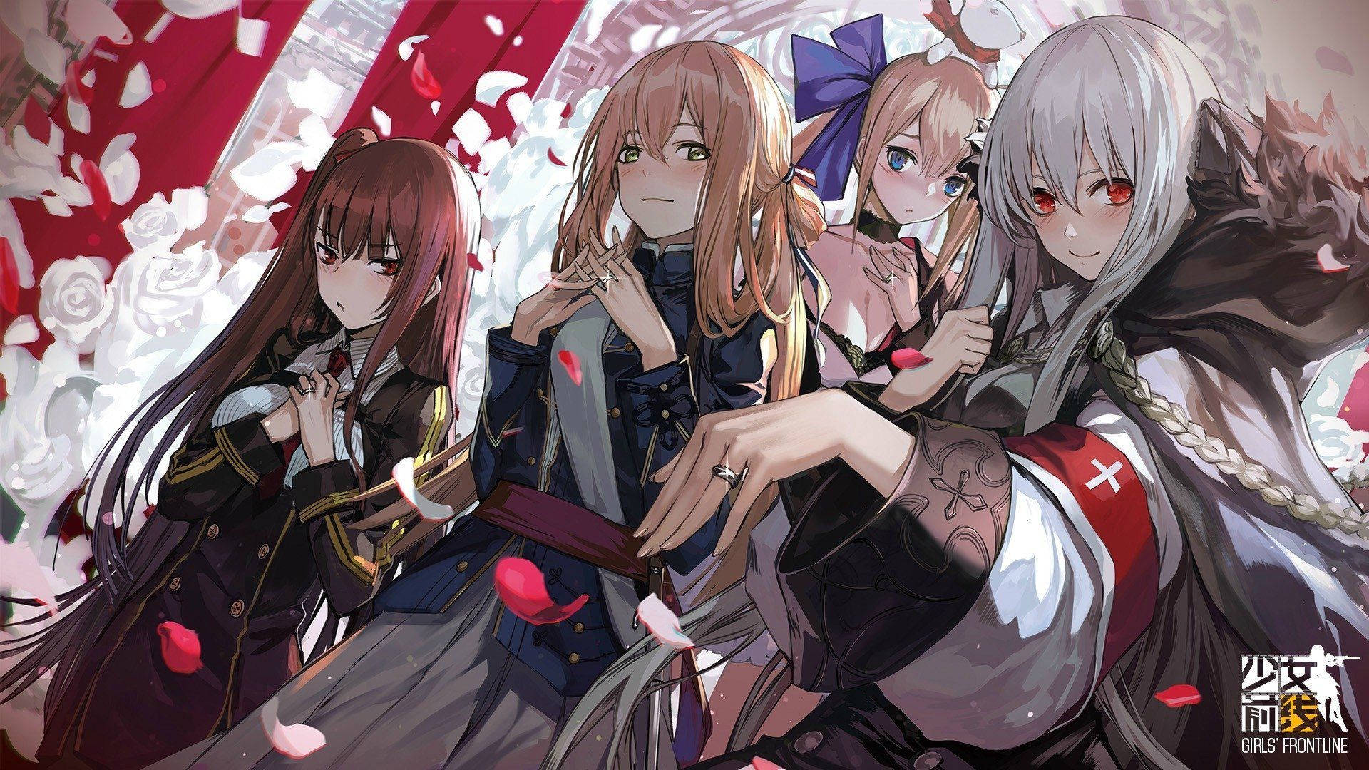 Anime Characters Of Girls Frontline Background