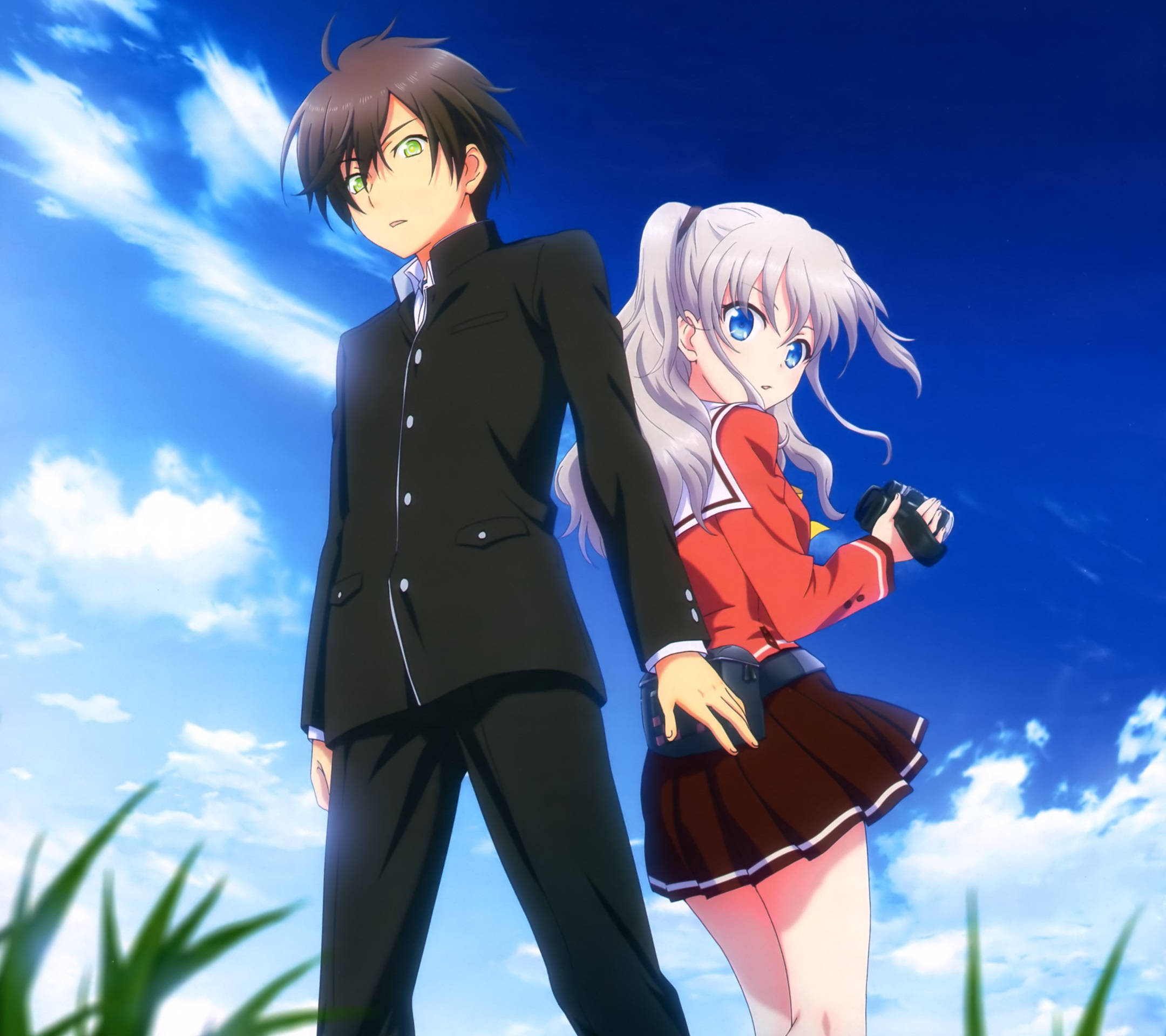 Download Anime Couple Charlotte Wallpaper Wallpapers Com