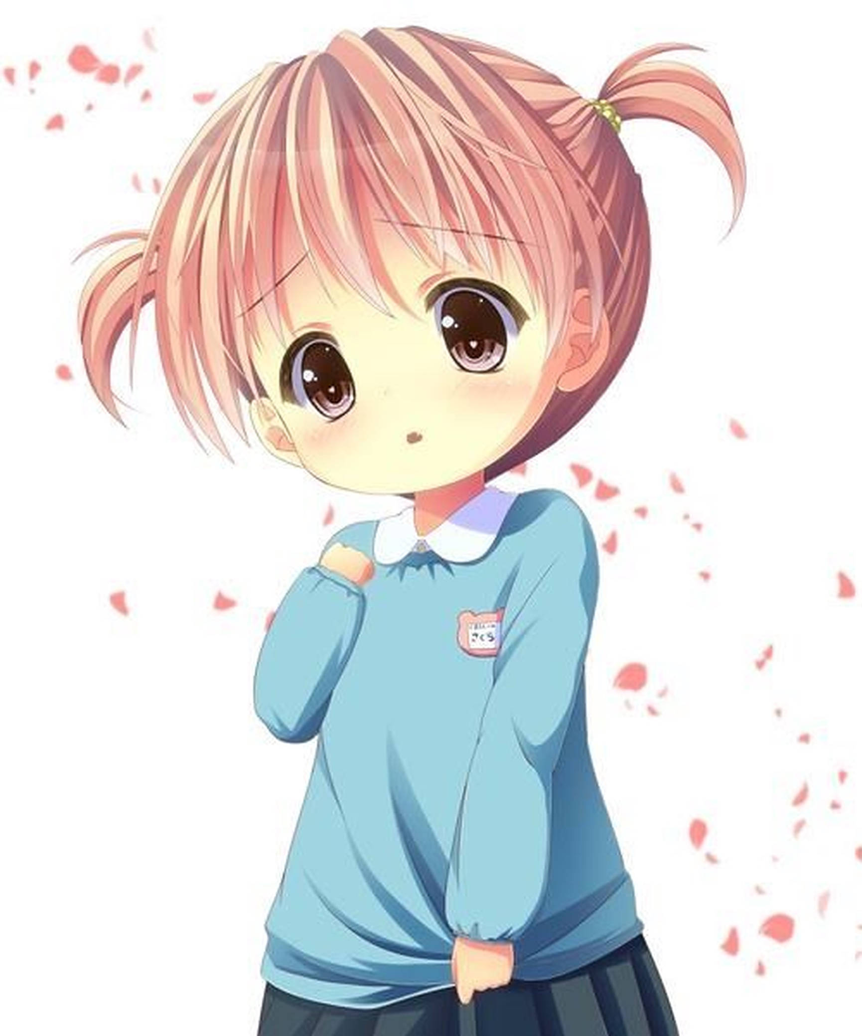 Download Anime Kid With Pink Hair Wallpaper 