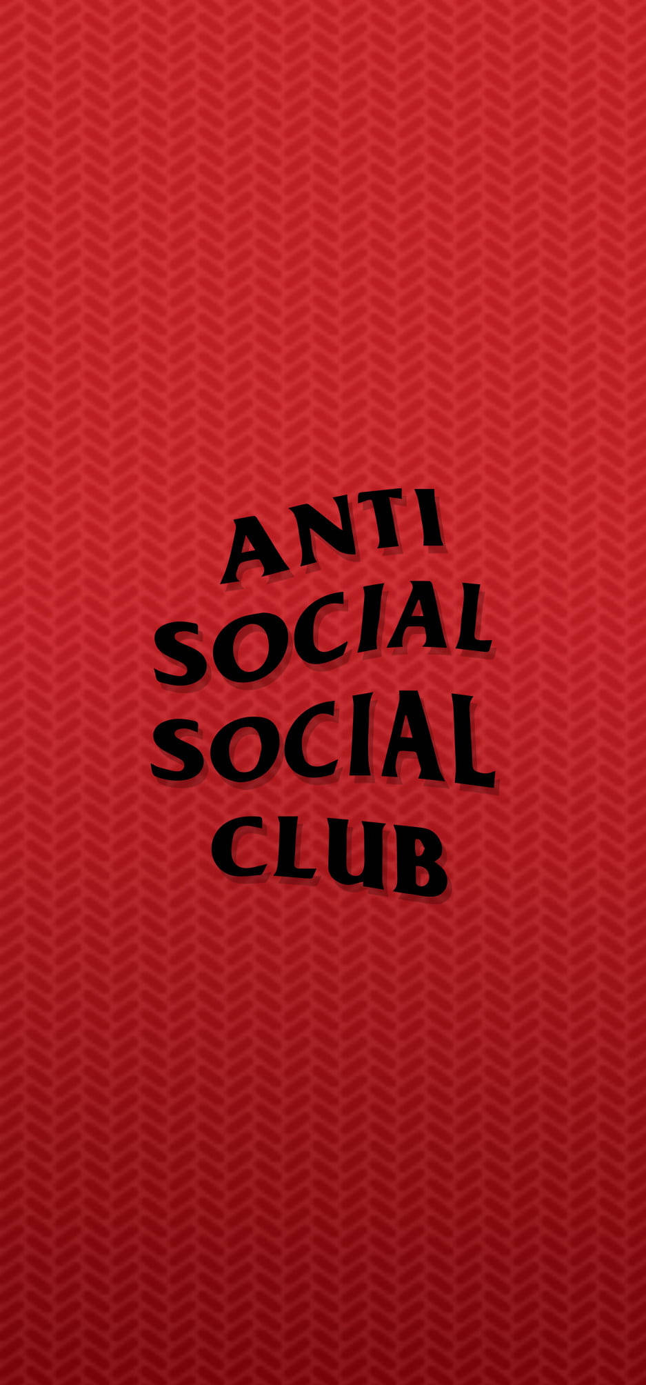 Download Anti Social Social Club Red Black Wallpaper 
