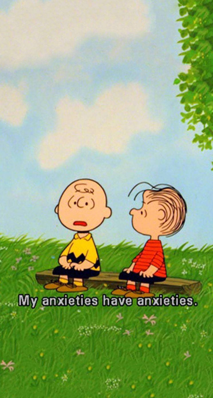 Anxious Charlie Brown Background