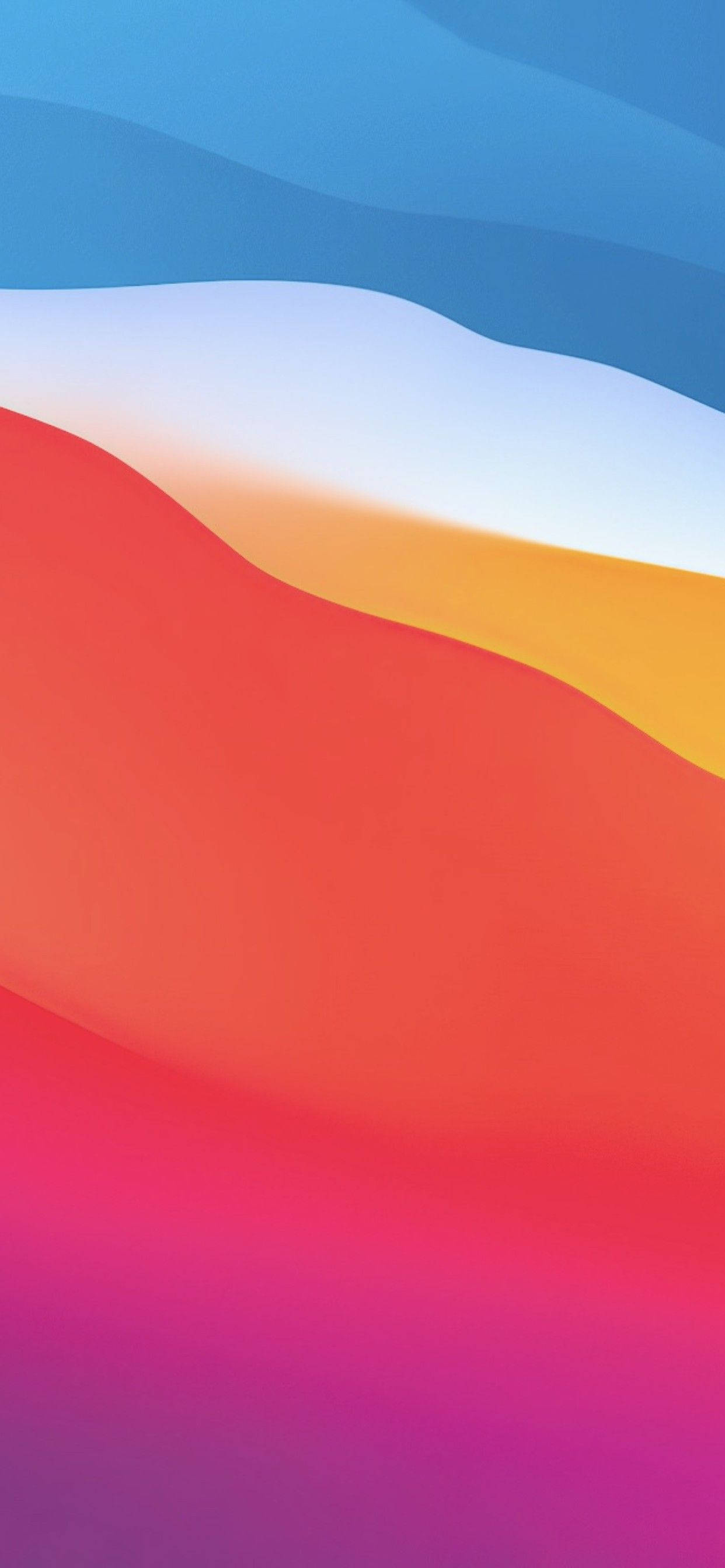 Download iOS 14 Apple iPhone Default Blue Purple Orange Wallpaper ...
