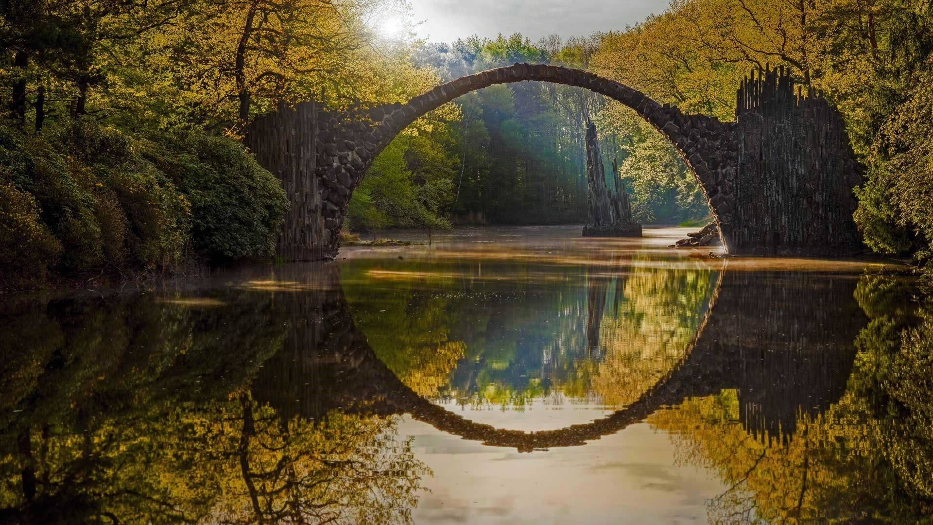 Arch Devil's Bridge Bing Hd Background