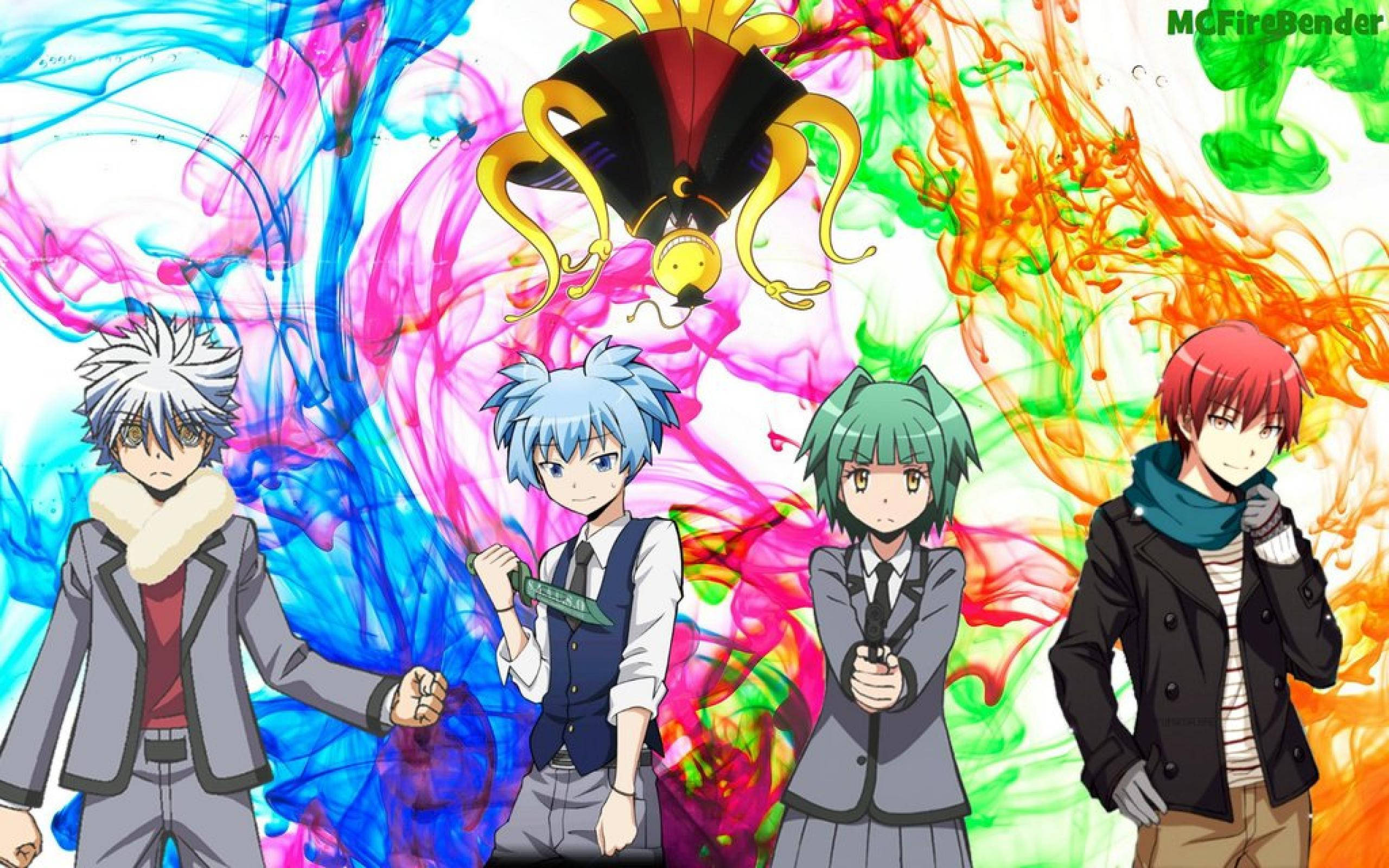Assassination Classroom Colorful Poster Background