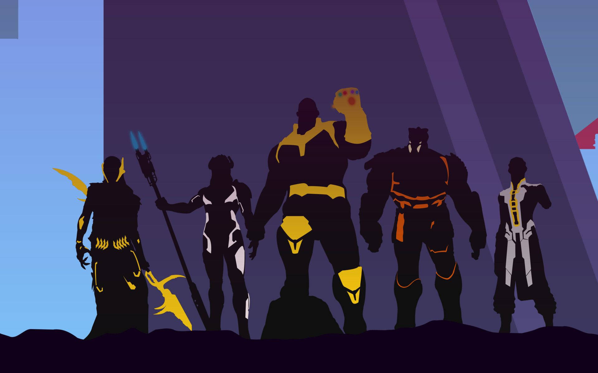 Avengers Infinity War Thanos Artwork Background