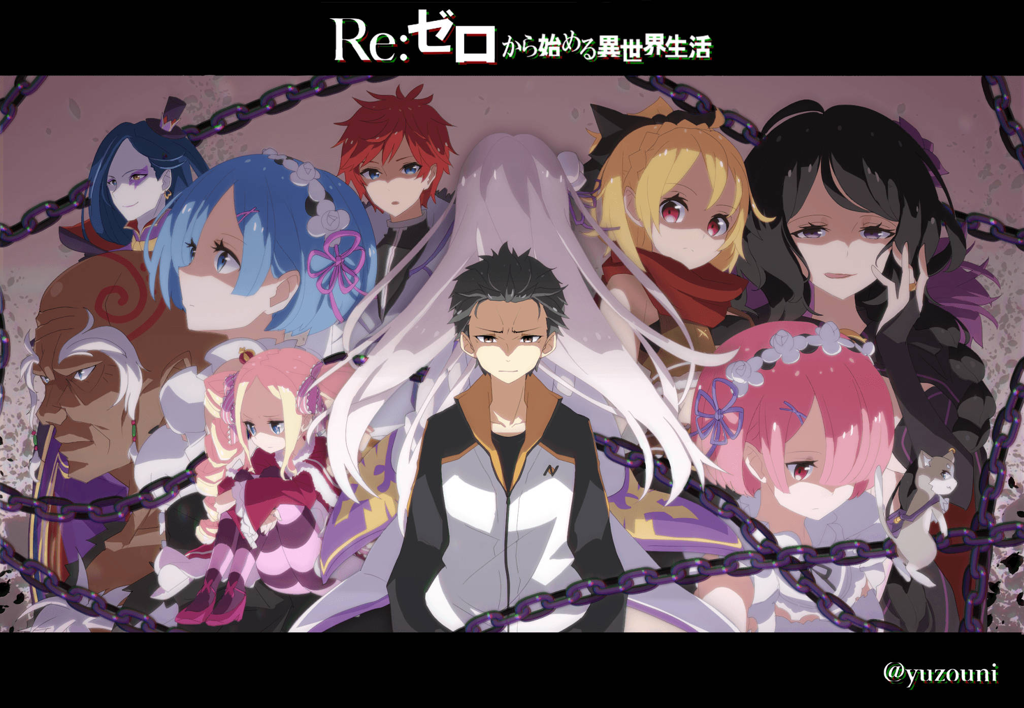 Awesome Hd Anime Cover Of Re Zero Background