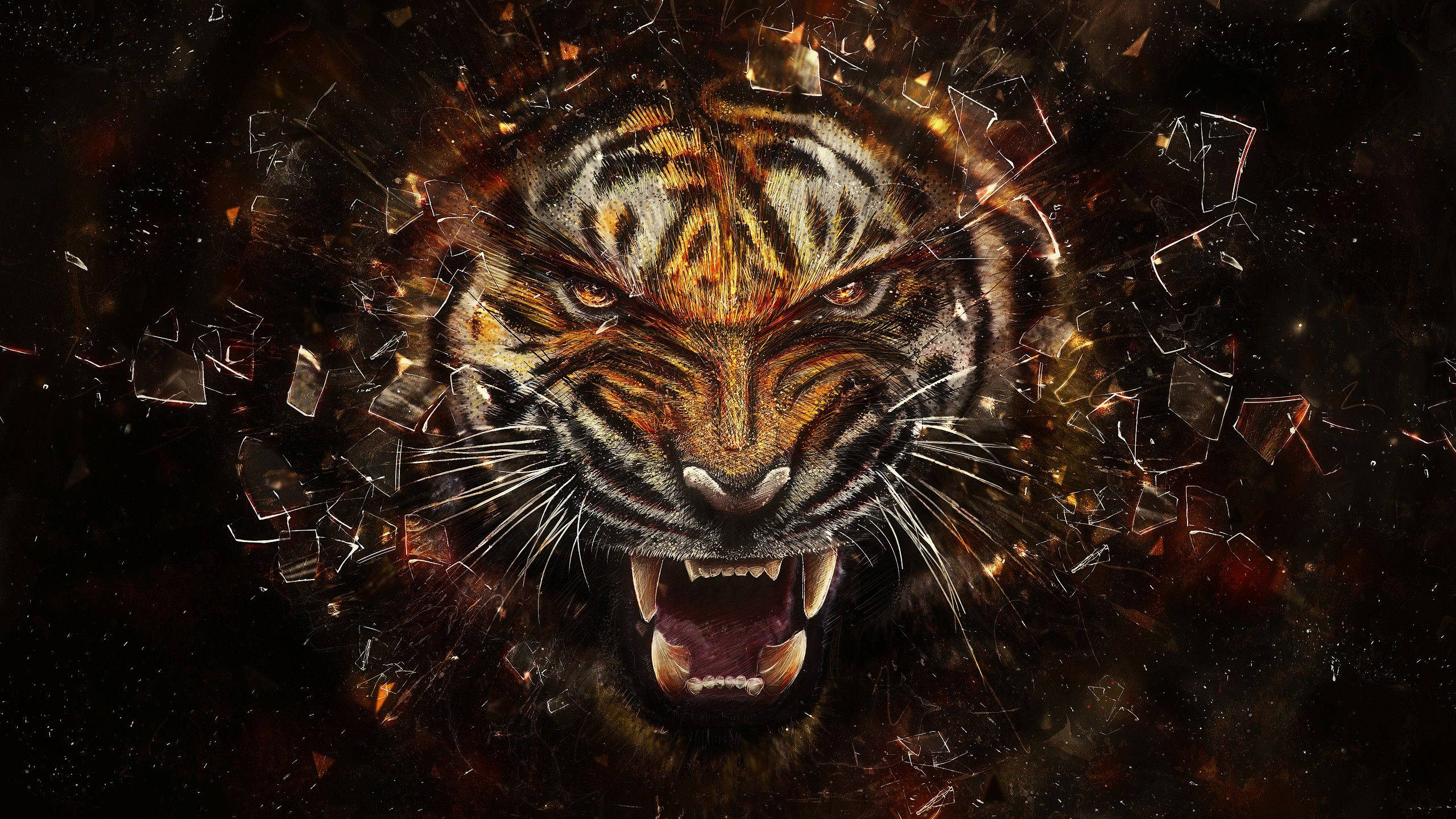 Awesome Sumatran Tiger Background