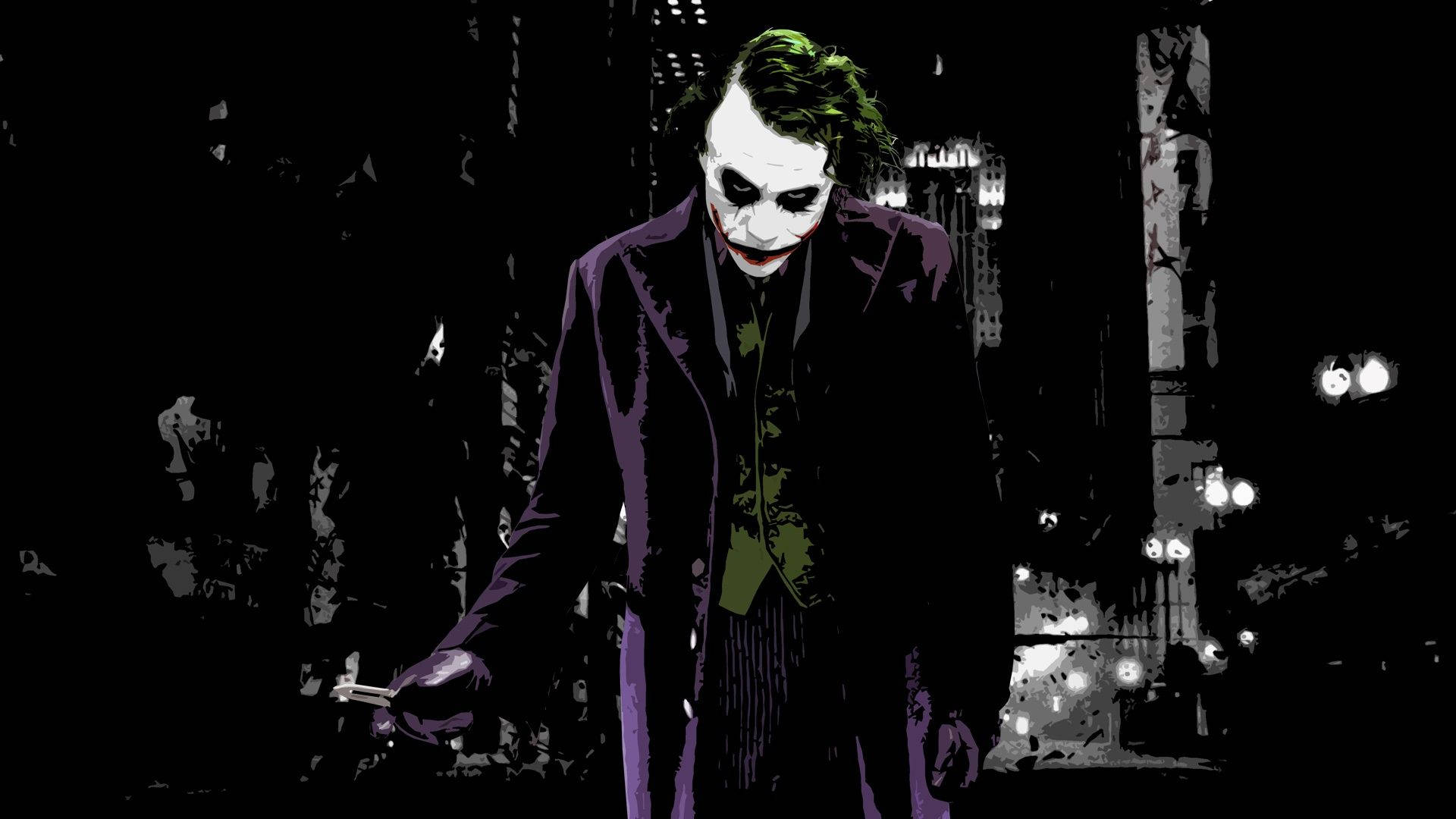 Awesome The Joker Art Background