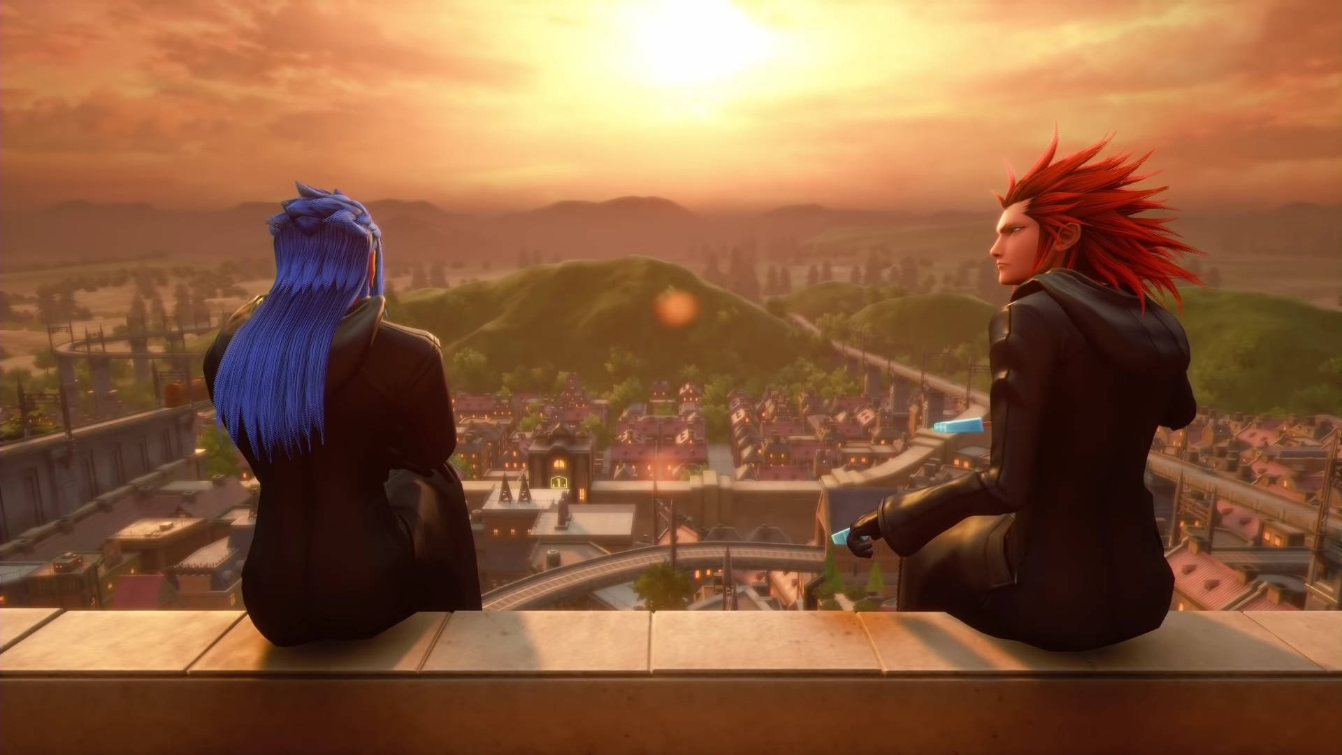Axel And Saïx Kingdom Hearts 3 Background