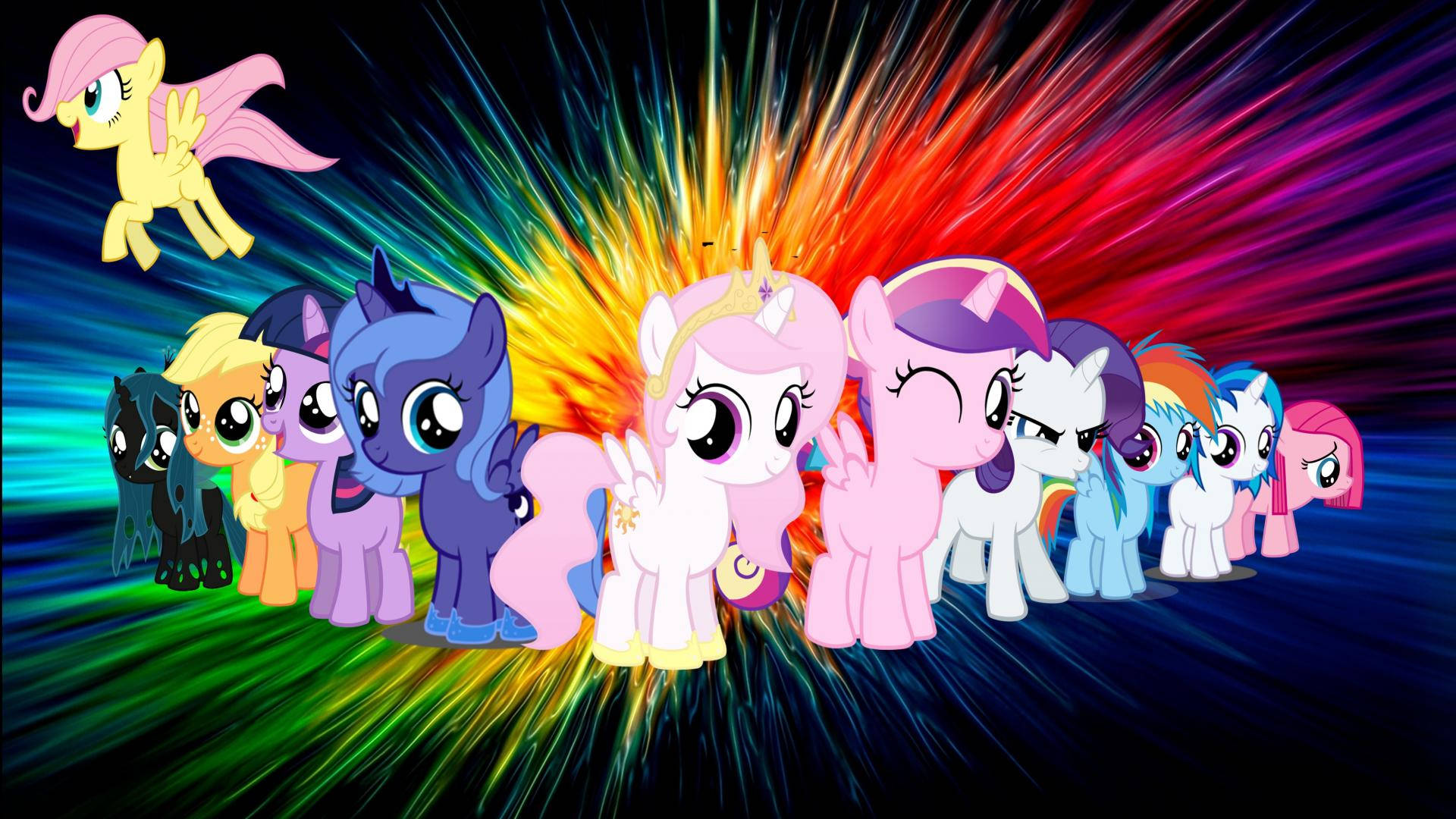 Baby Ponies Form My Little Pony Background
