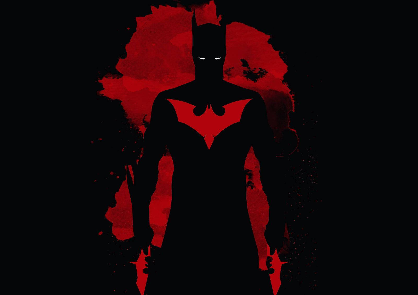 Batman Beyond In A Cave Background