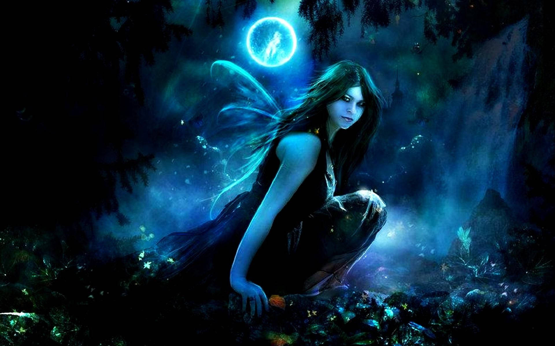 Beautiful Dark Fairy Background