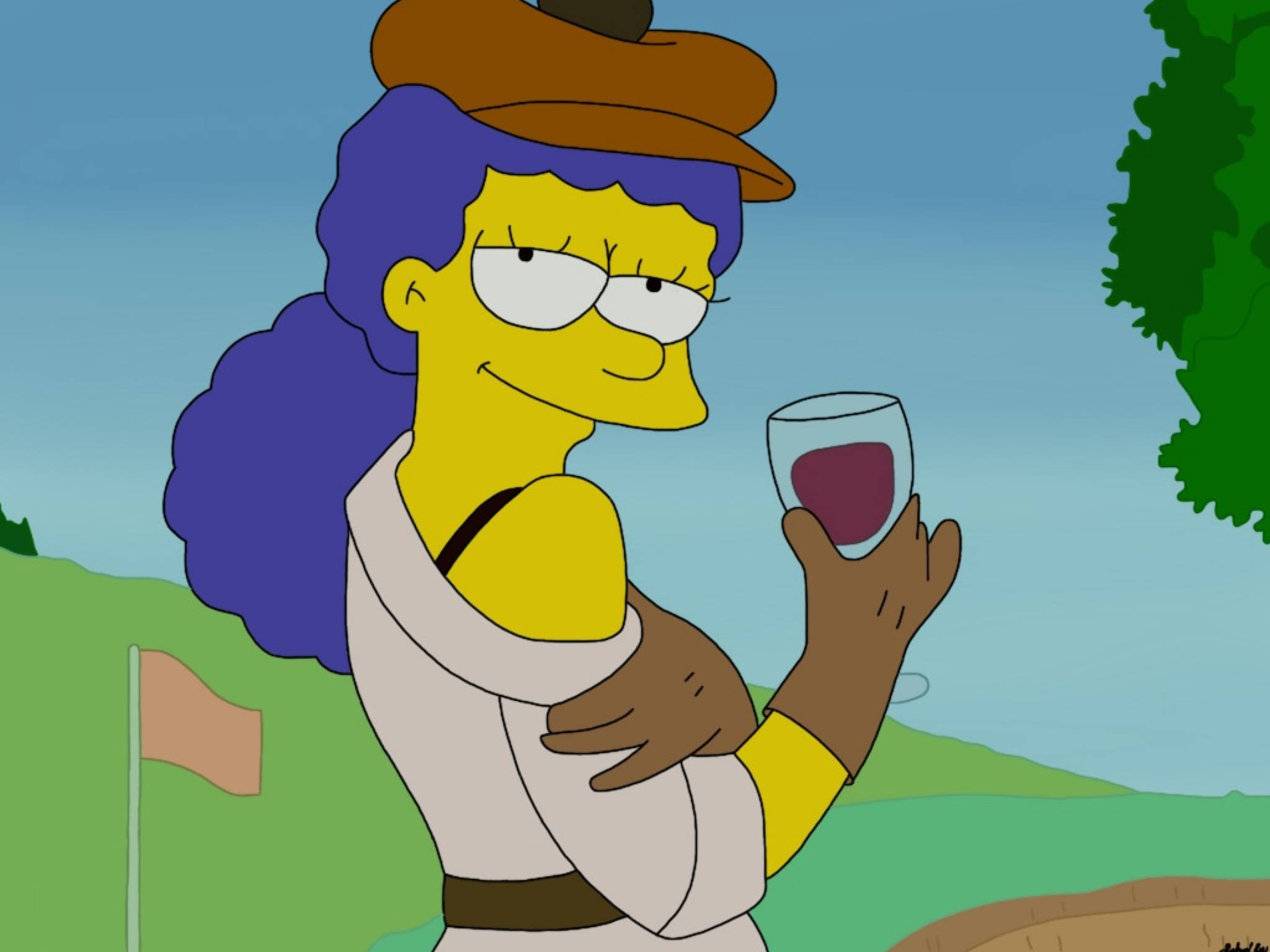 Beautiful Marge Simpson Cartoon Background