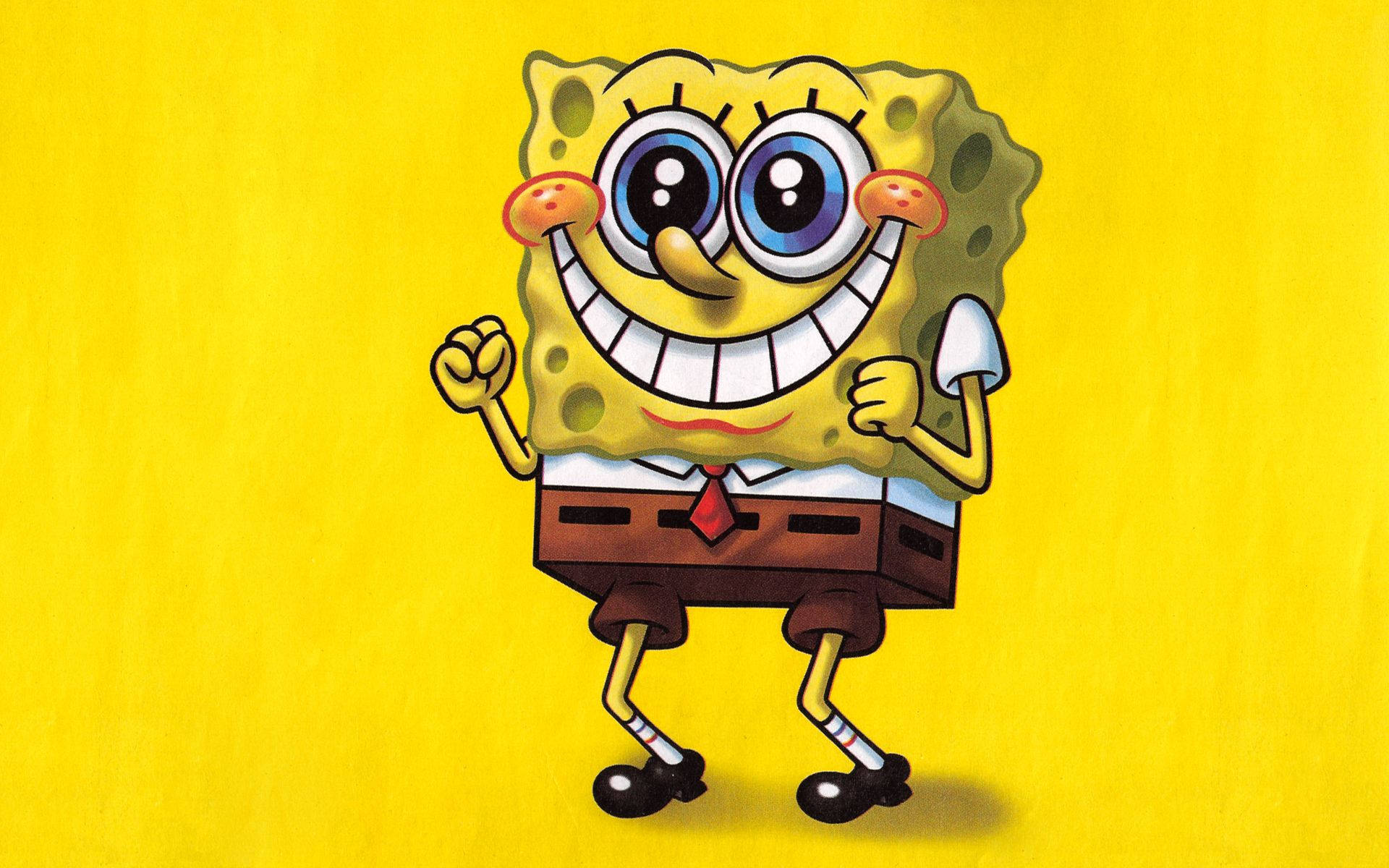 Big Smile Of Spongebob Background