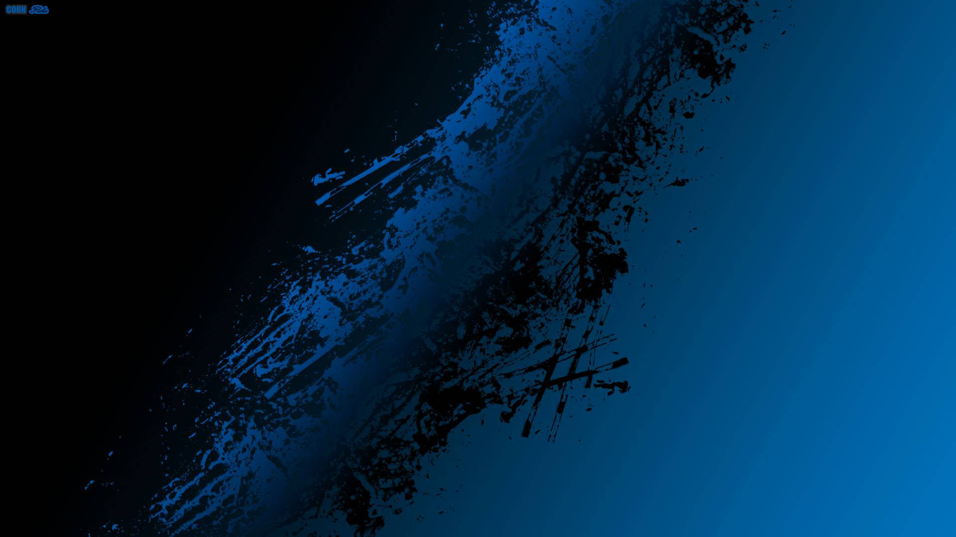 Black And Blue Abstract Art Background