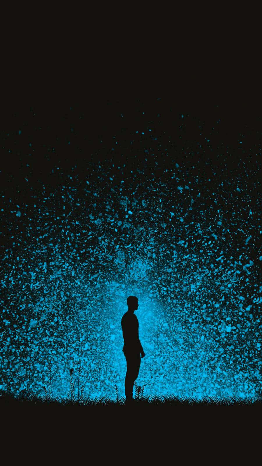 Download Black And Blue Iphone Wallpaper | Wallpapers.com