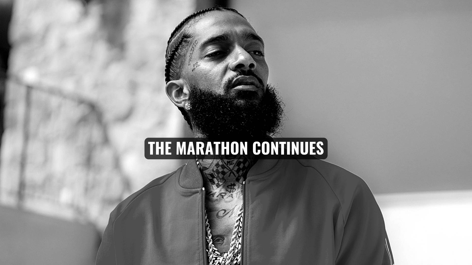 Black And White Nipsey Hussle Background