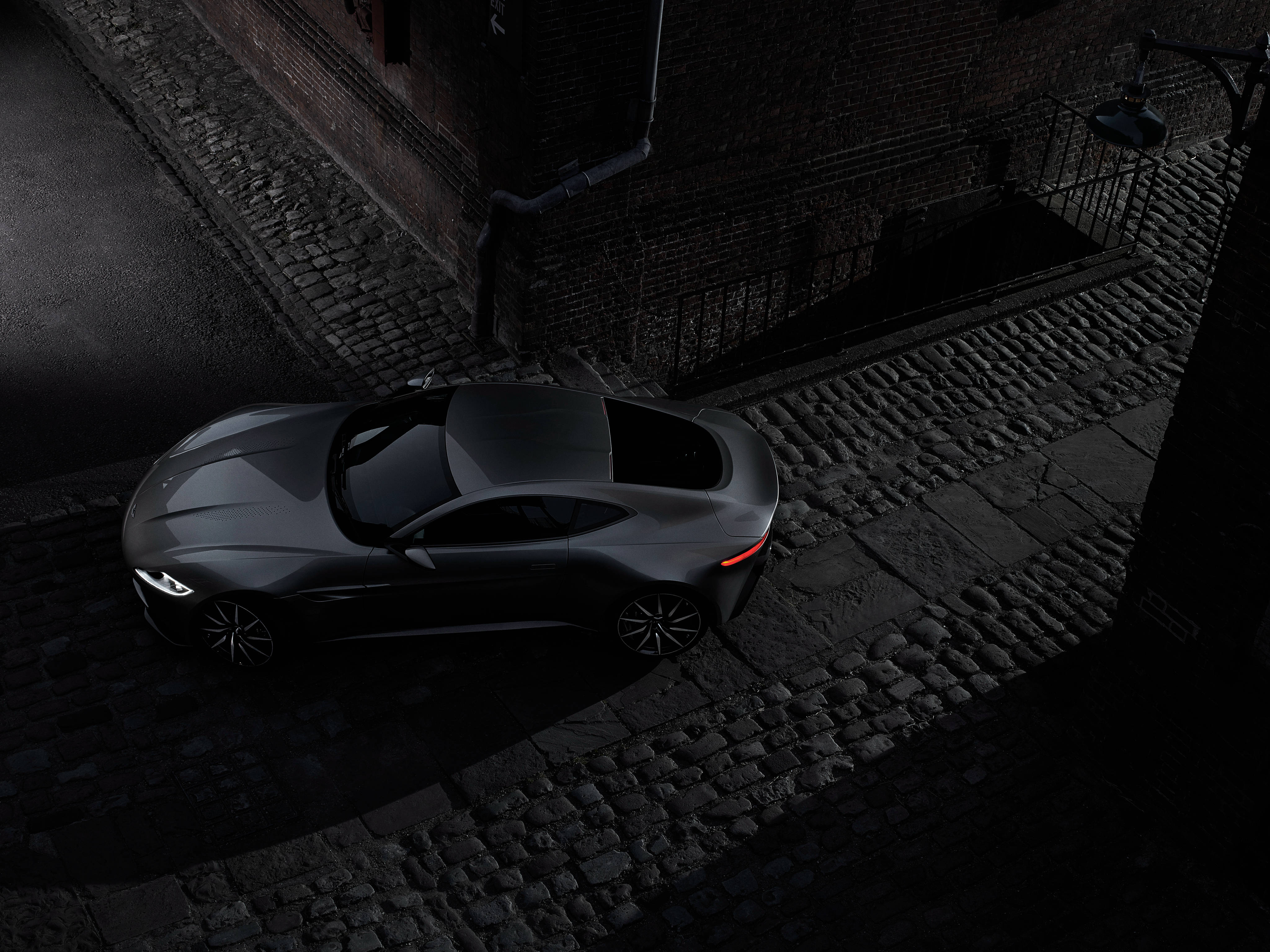 Black Aston Martin Car Background