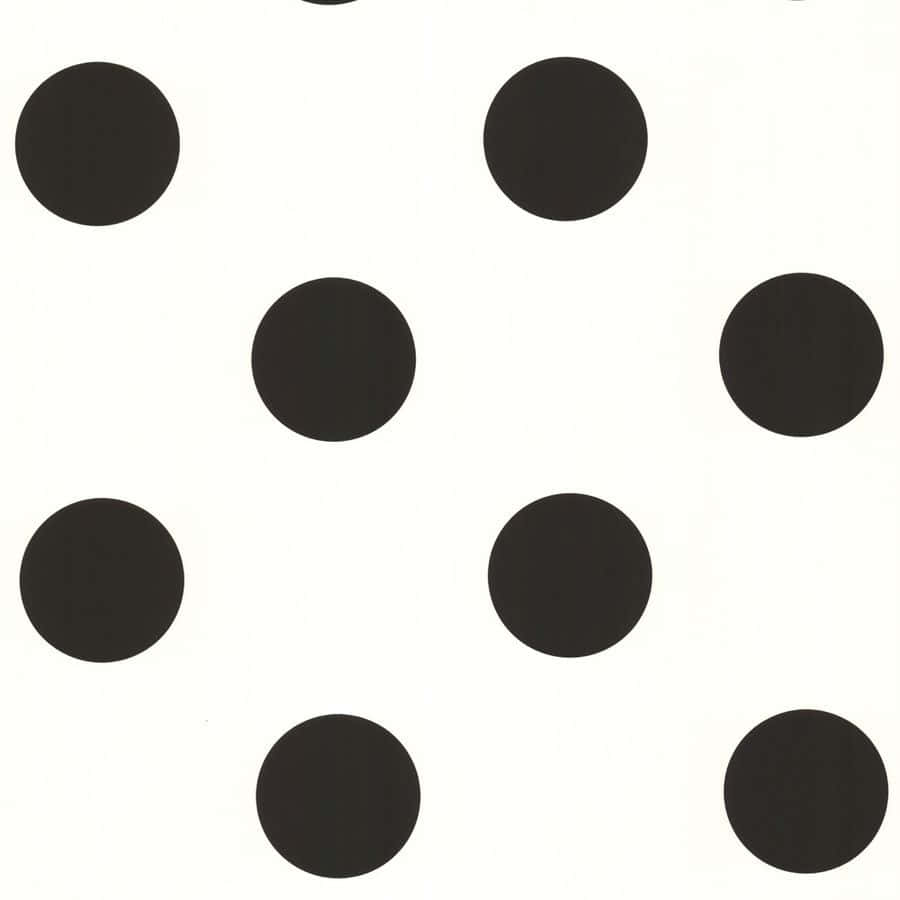 Download Bold and Sophisticated Black and White Polka Dots Wallpaper