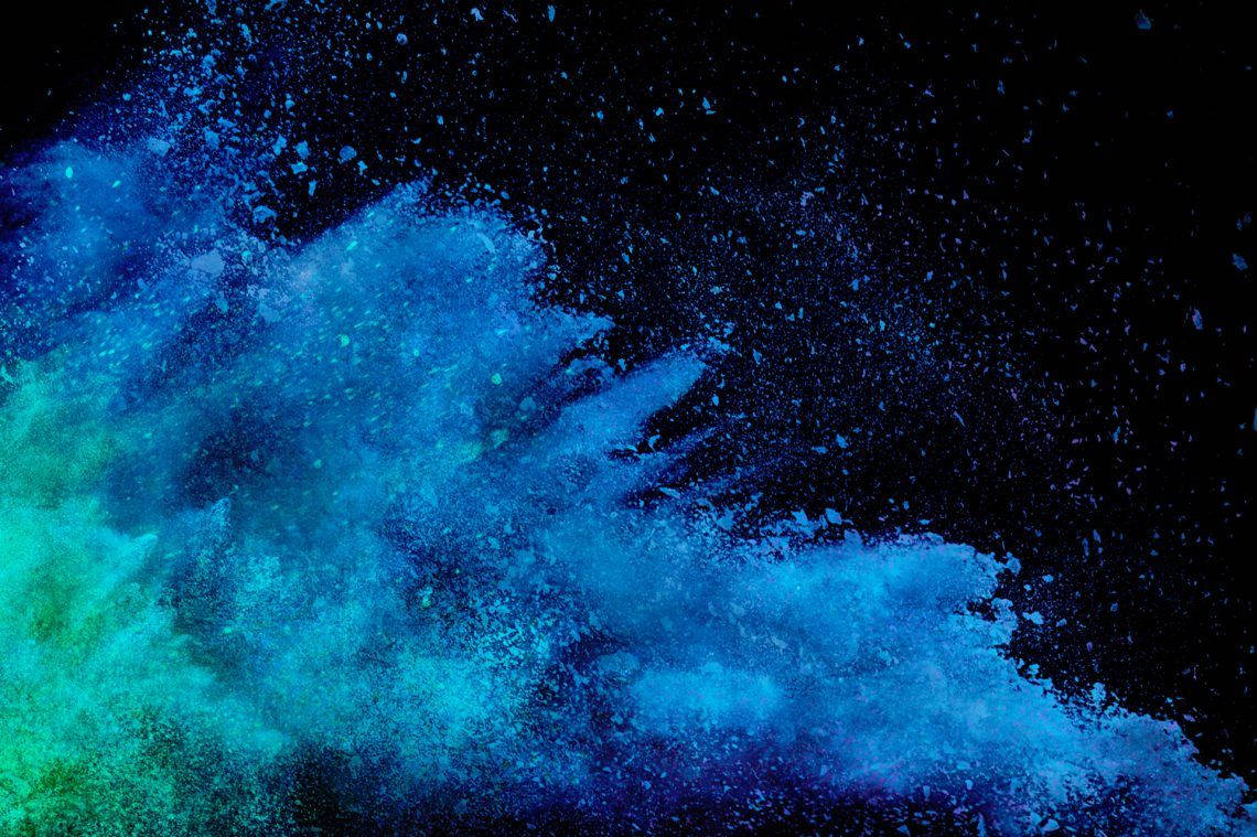 Blue Explosion Microsoft Background