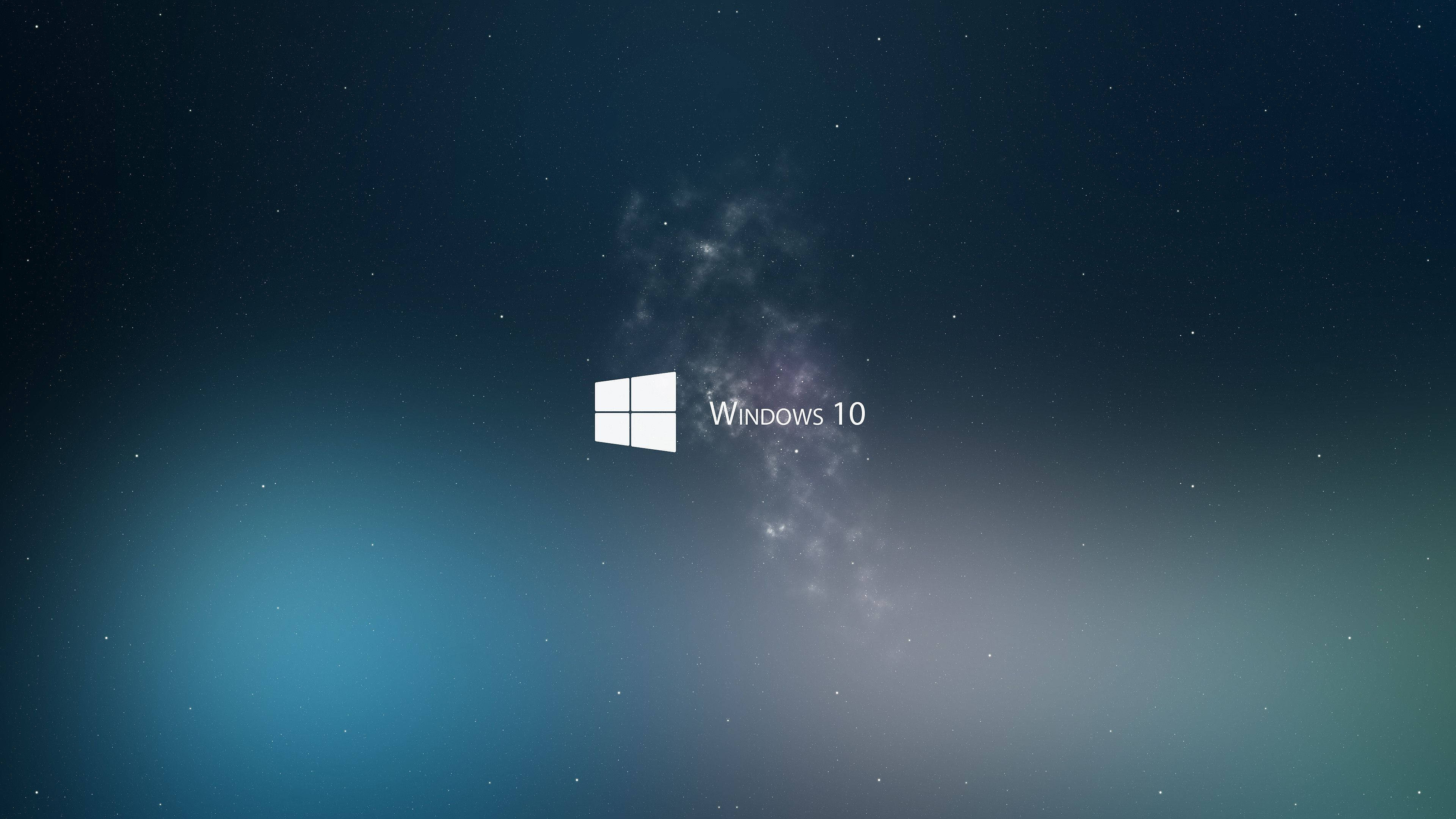 Blue Microsoft Windows 10 Logo Background