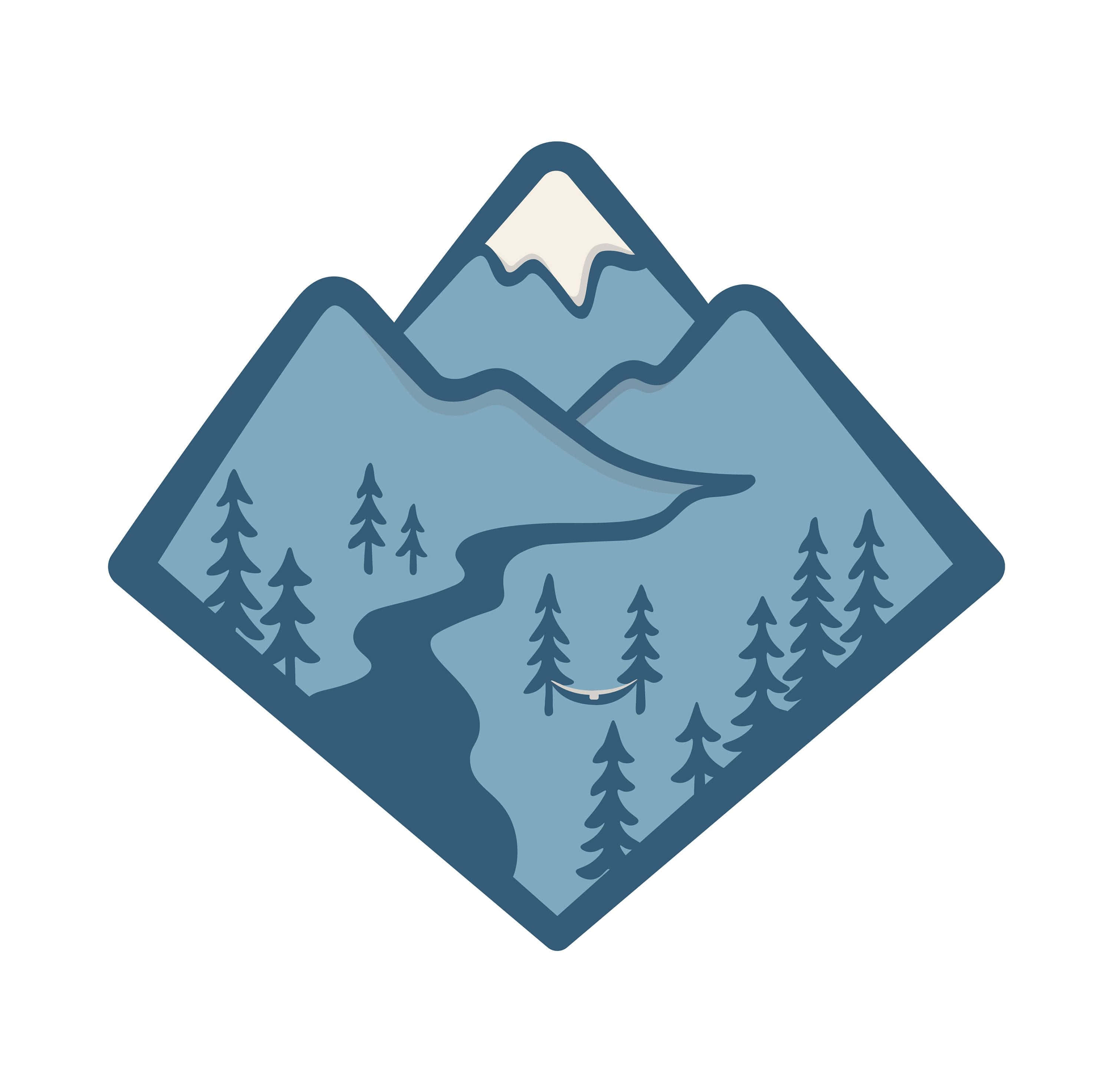 Download Majestic Blue Mountains Landscape Wallpaper