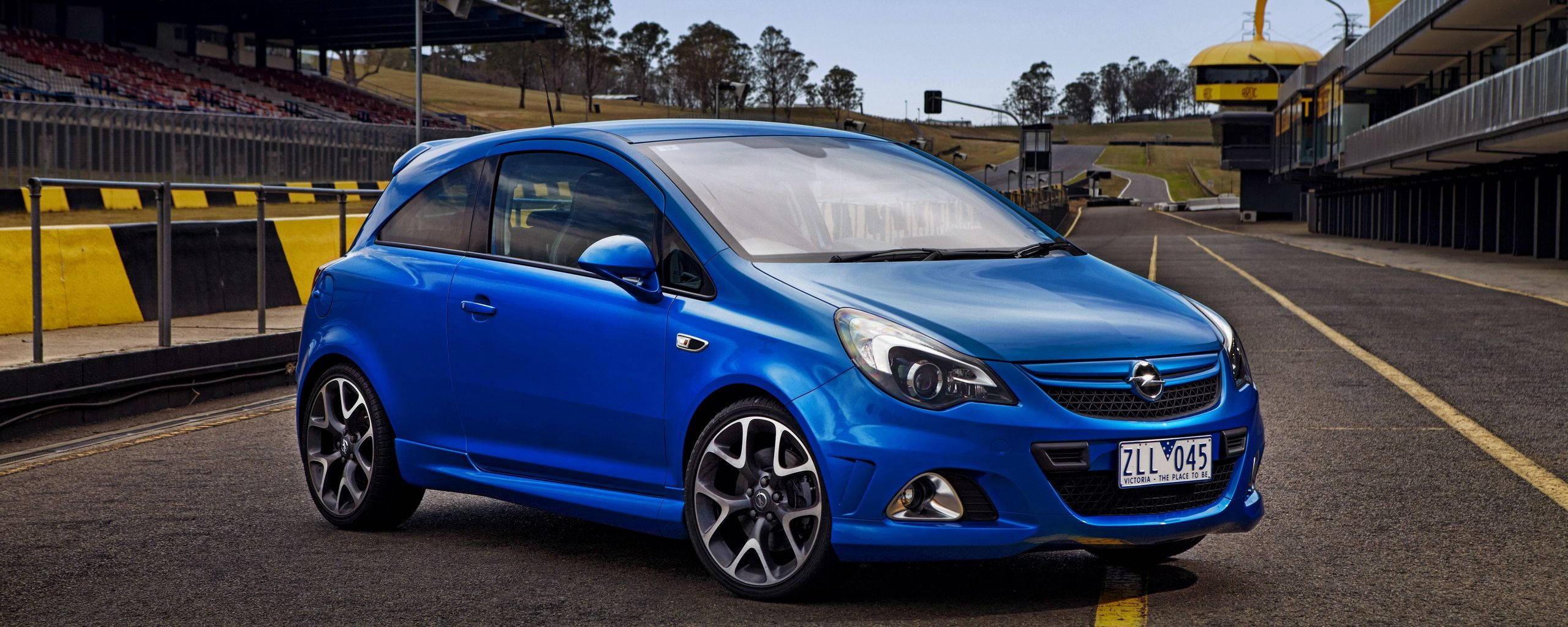Blue Opel Corsa Background