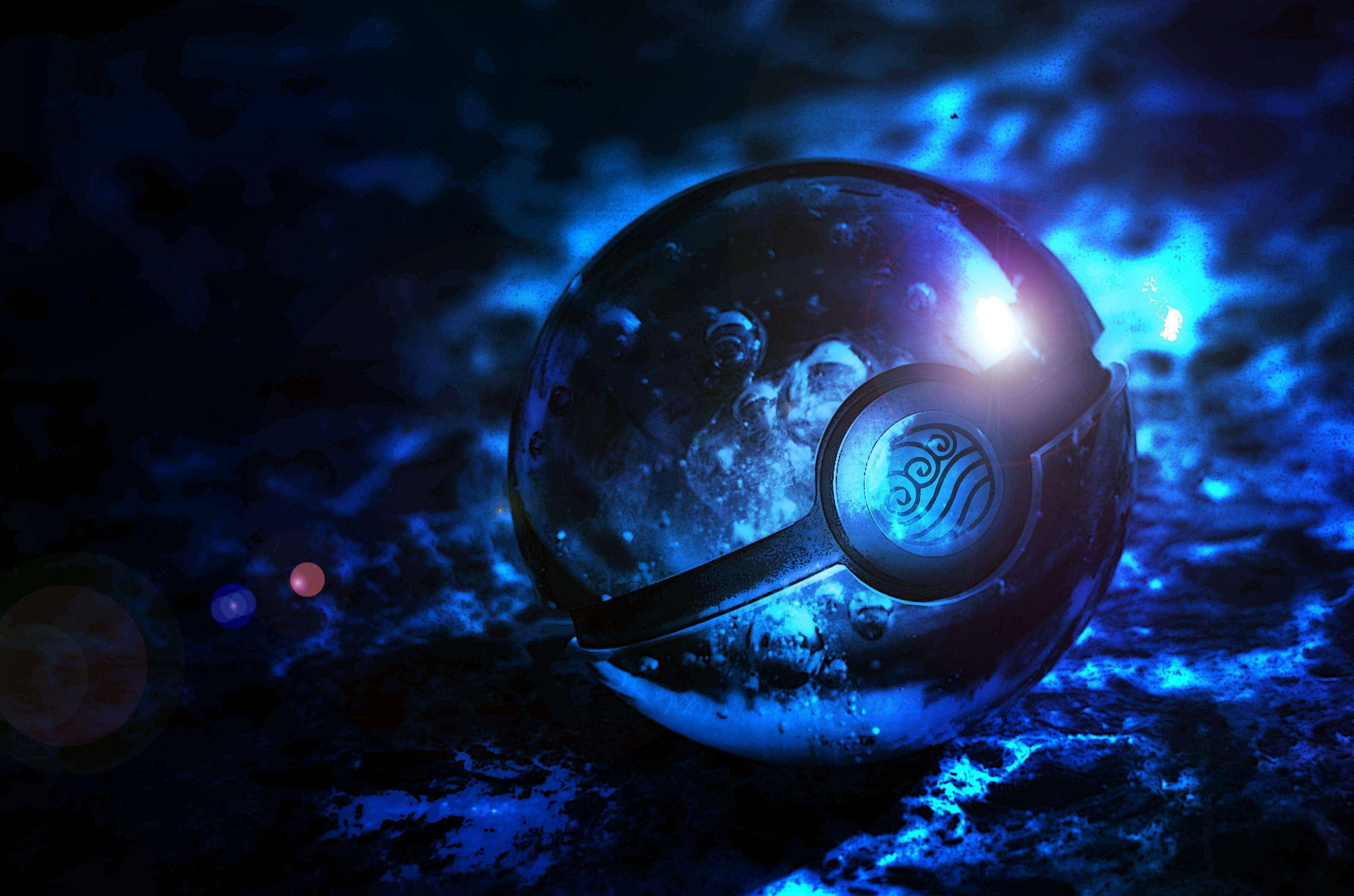 Blue Pokeball Background