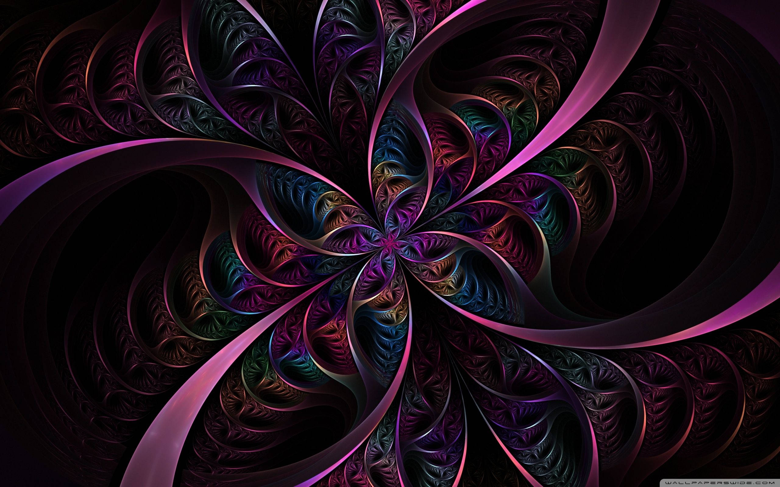 Blue Purple Psychedelic Background