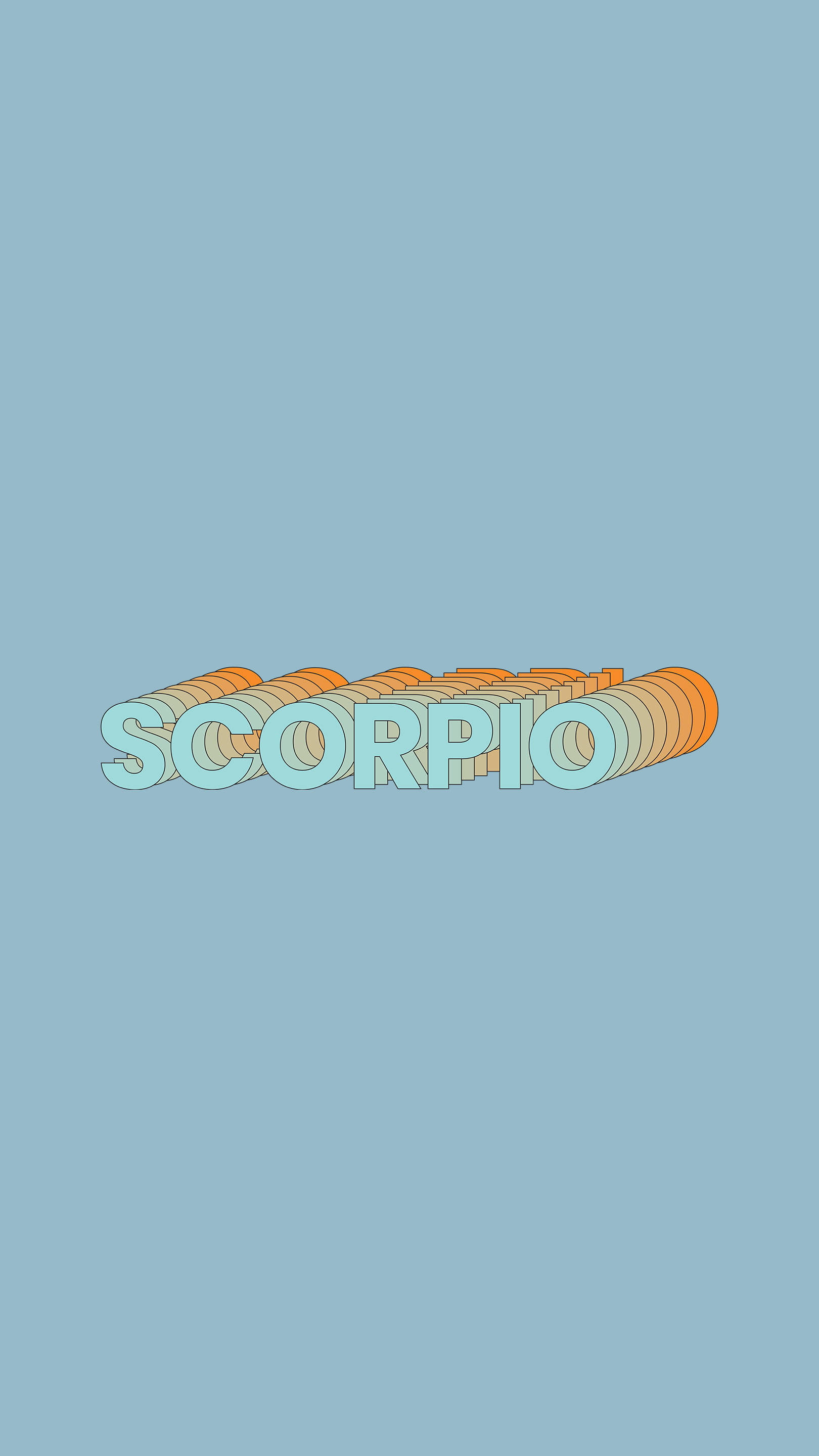 Download Blue Scorpio Aesthetic Wallpaper 