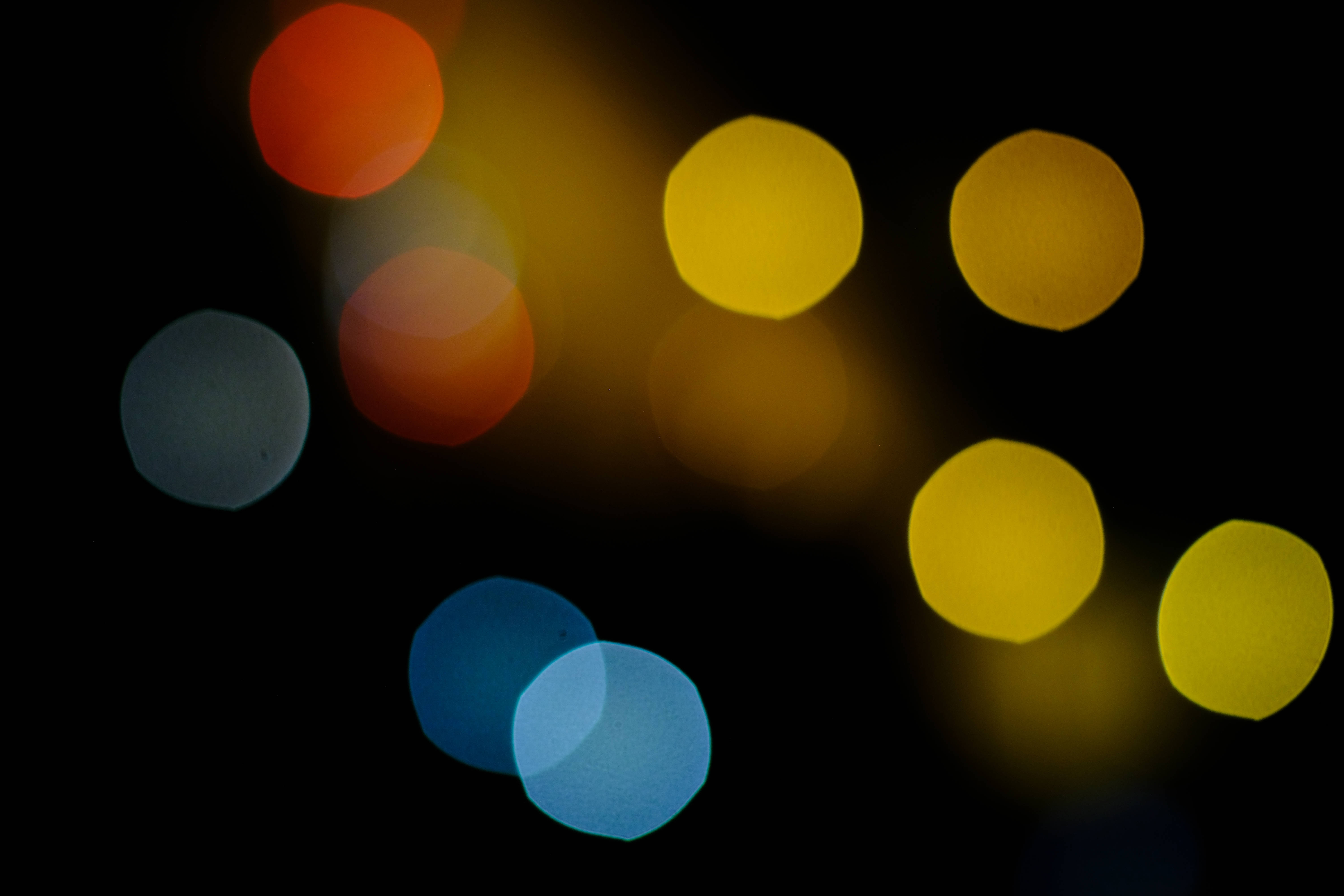 Download Blue Yellow And Red Bokeh Light Wallpaper 