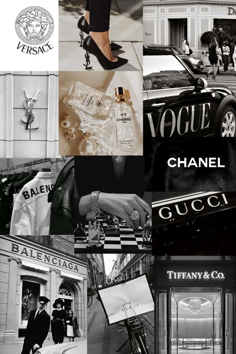 Download Boujee Red Collage Wallpaper | Wallpapers.com