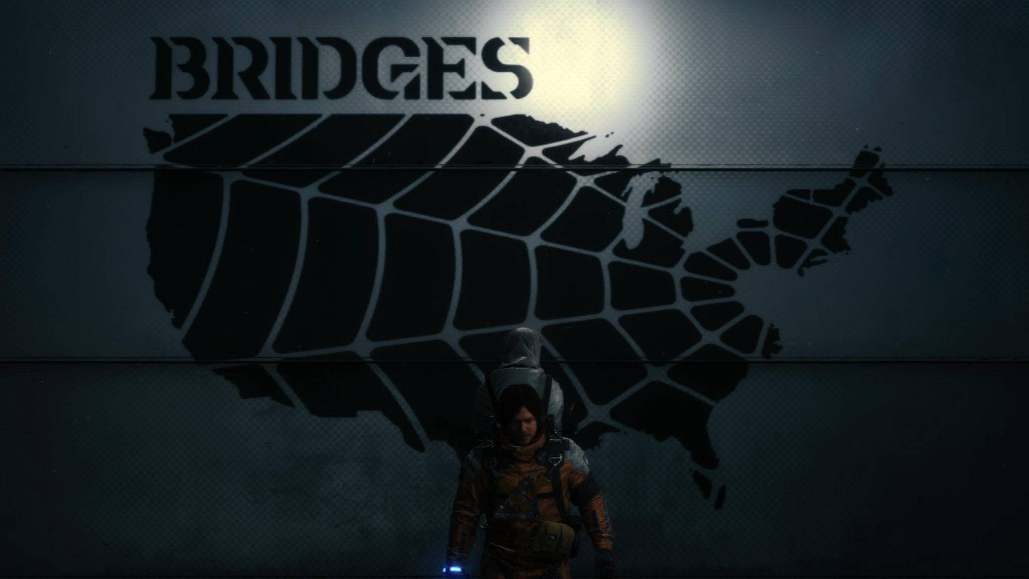 Bridges Logo In Death Stranding Background