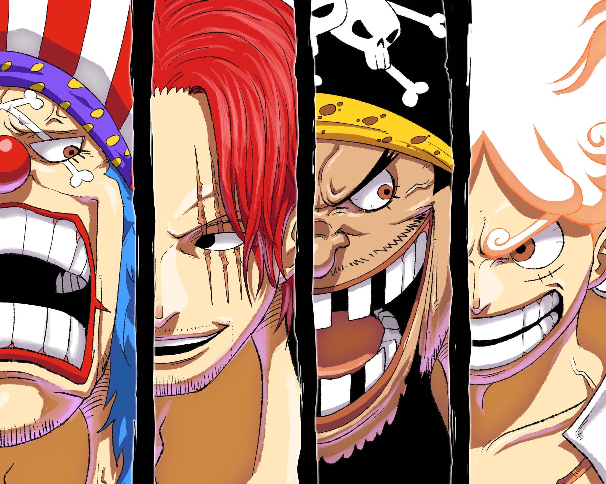 Download Buggy Og Andre One Piece Desktop Wallpaper | Wallpapers.com