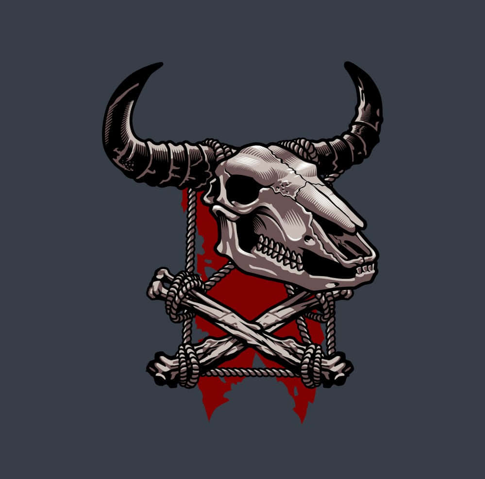 Download Bull Skull Wallpaper | Wallpapers.com